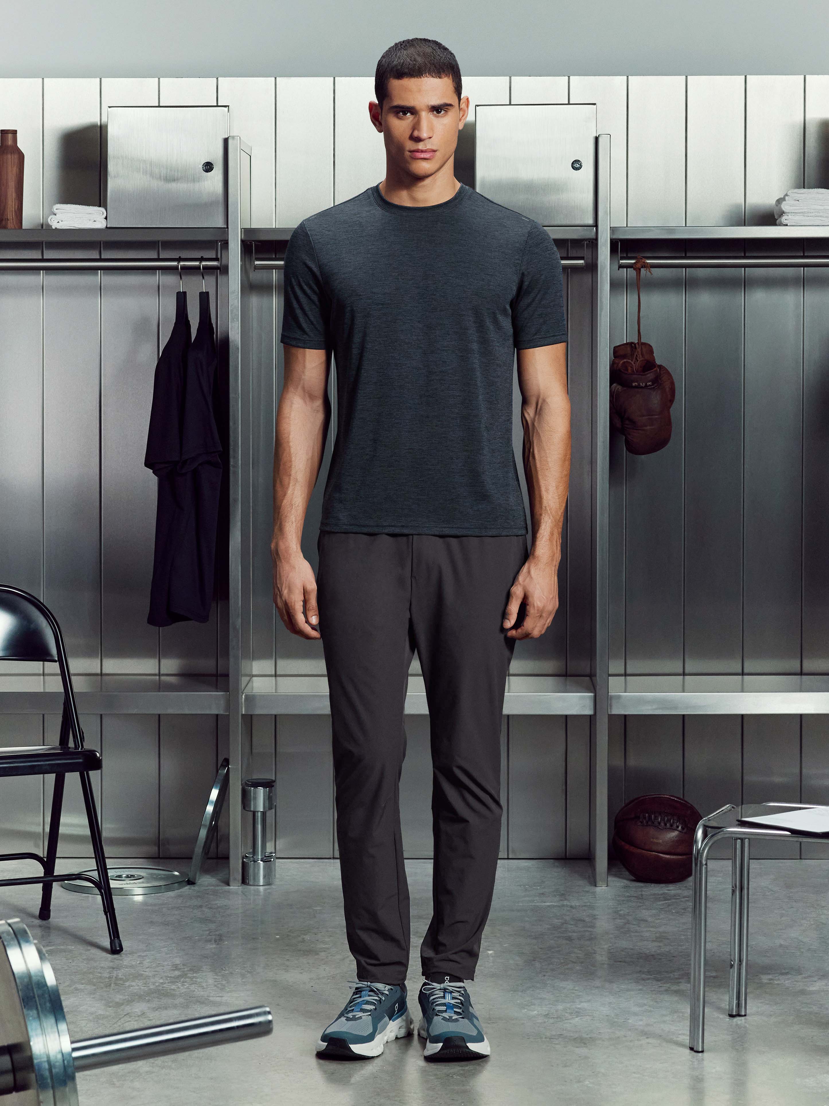 Mens Trail T-Shirt in Slate Blue