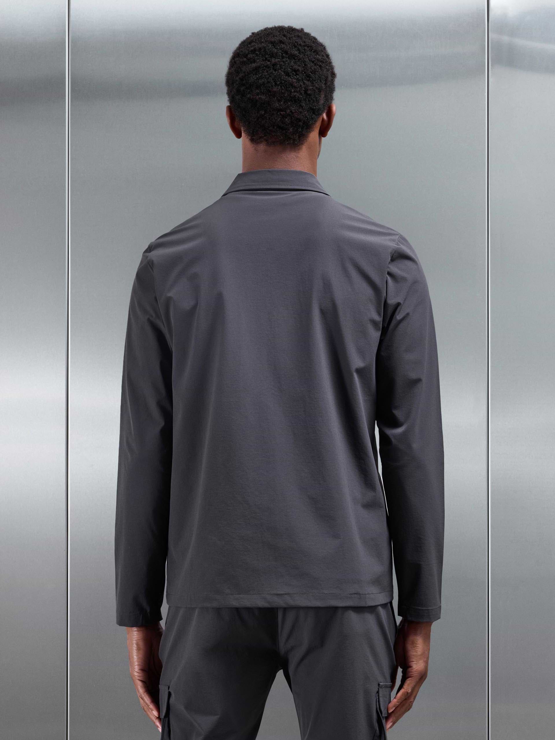 Utility Cargo Overshirt in Grey