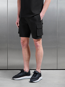 Mens Utility Cargo Short in Black
