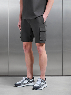 Mens Utility Cargo Short in Grey