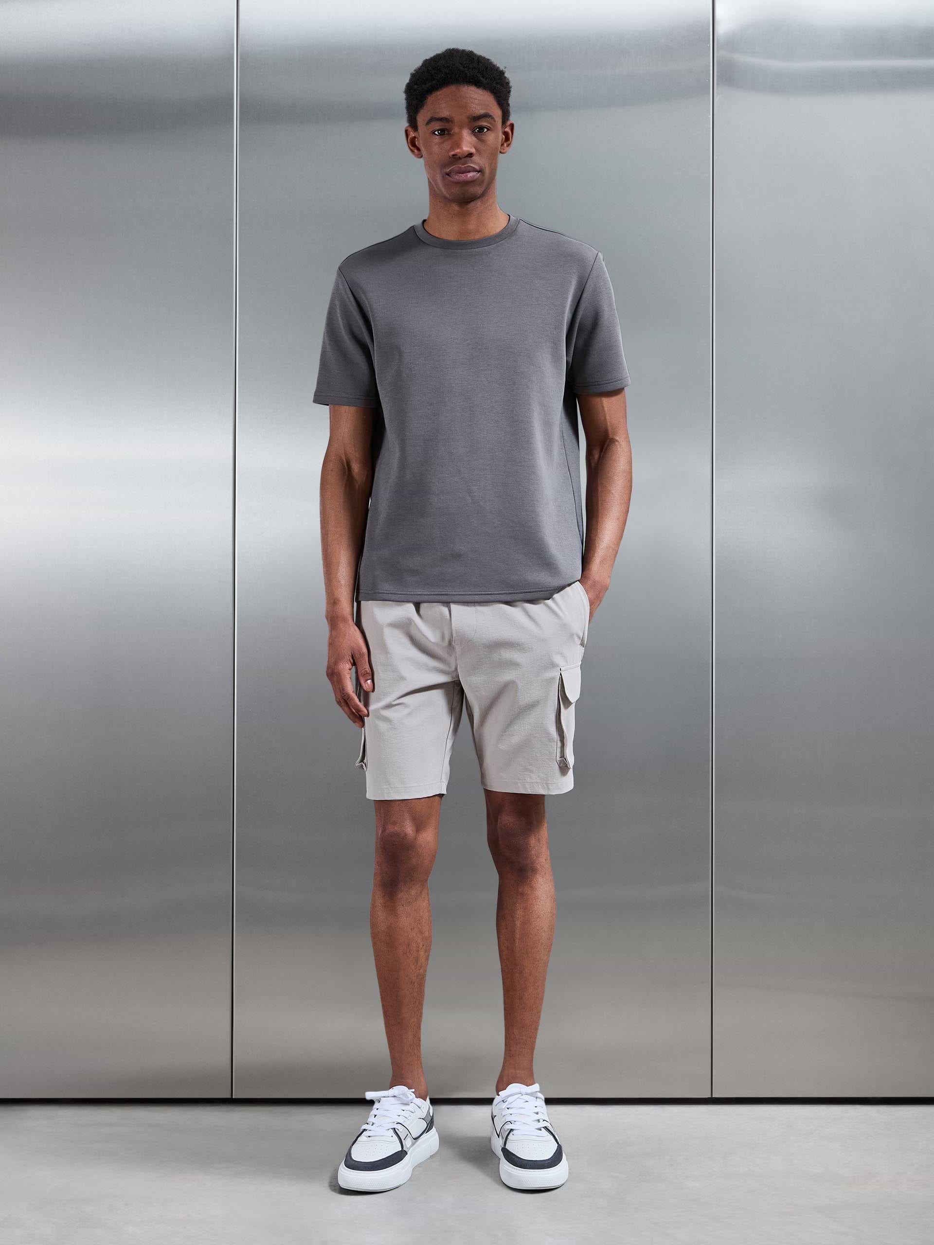 Mens Utility Cargo Short in Stone