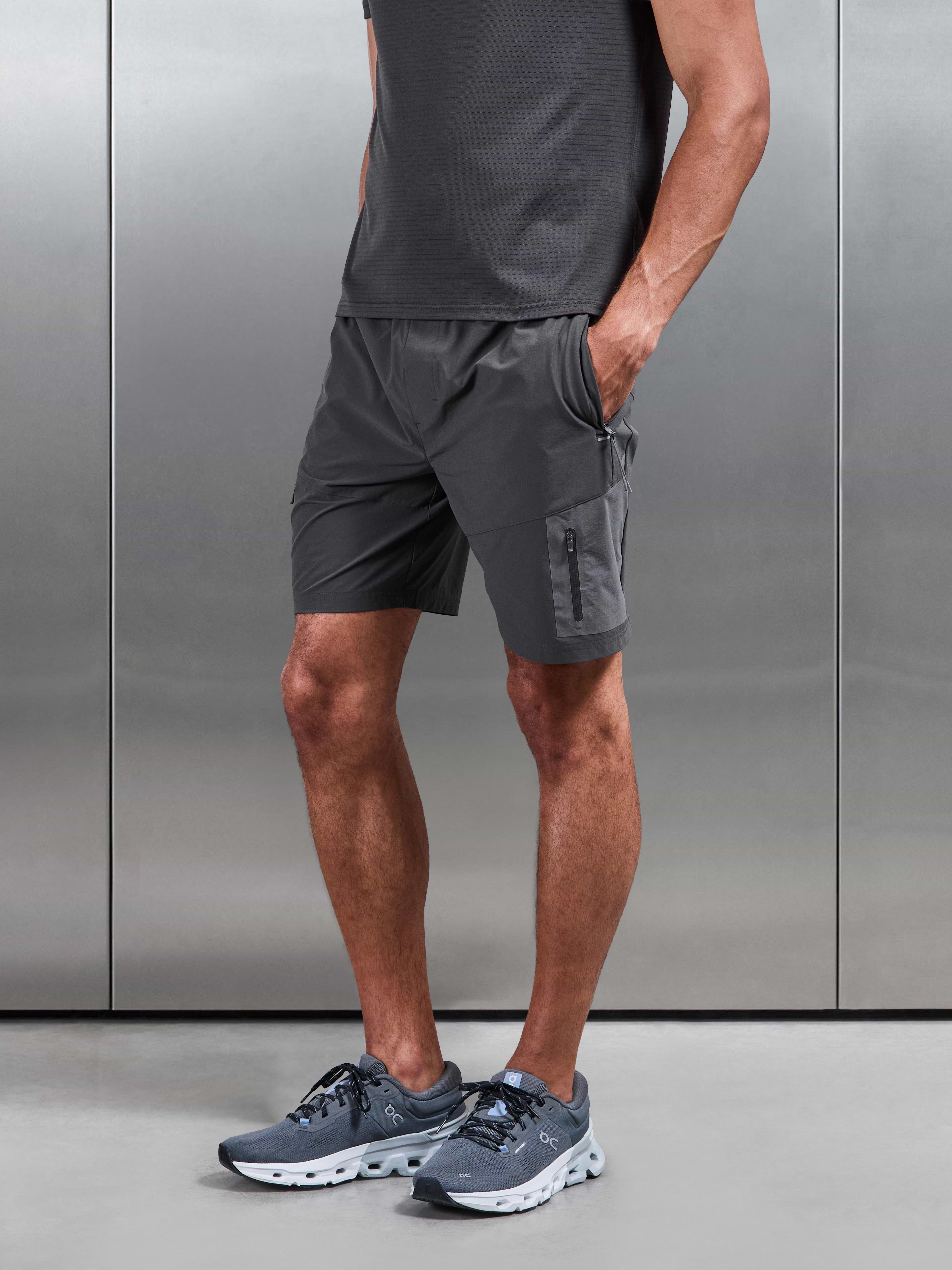 Utility Trail Cargo Short in Grey