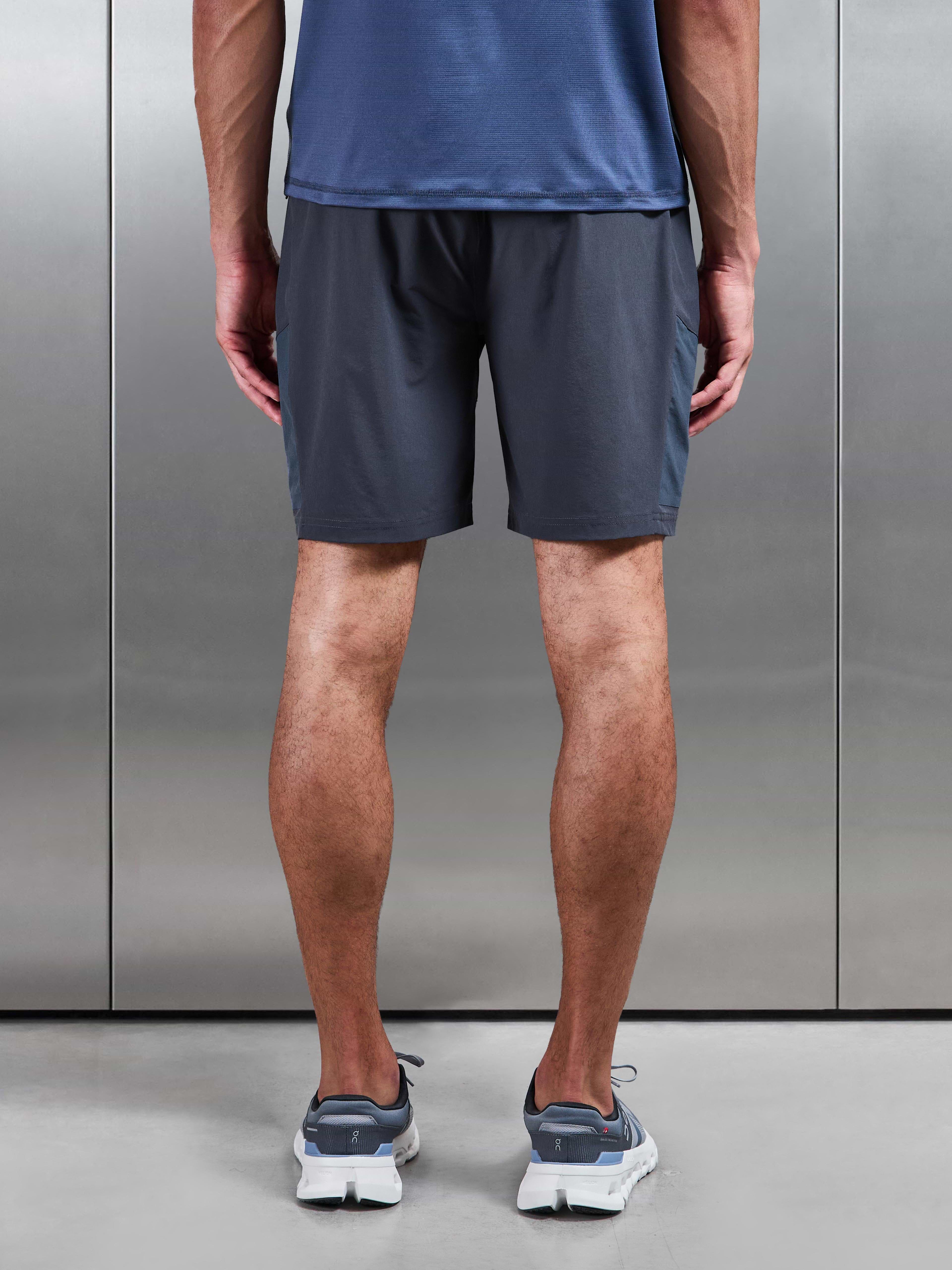 Utility Trail Cargo Short in Slate Blue
