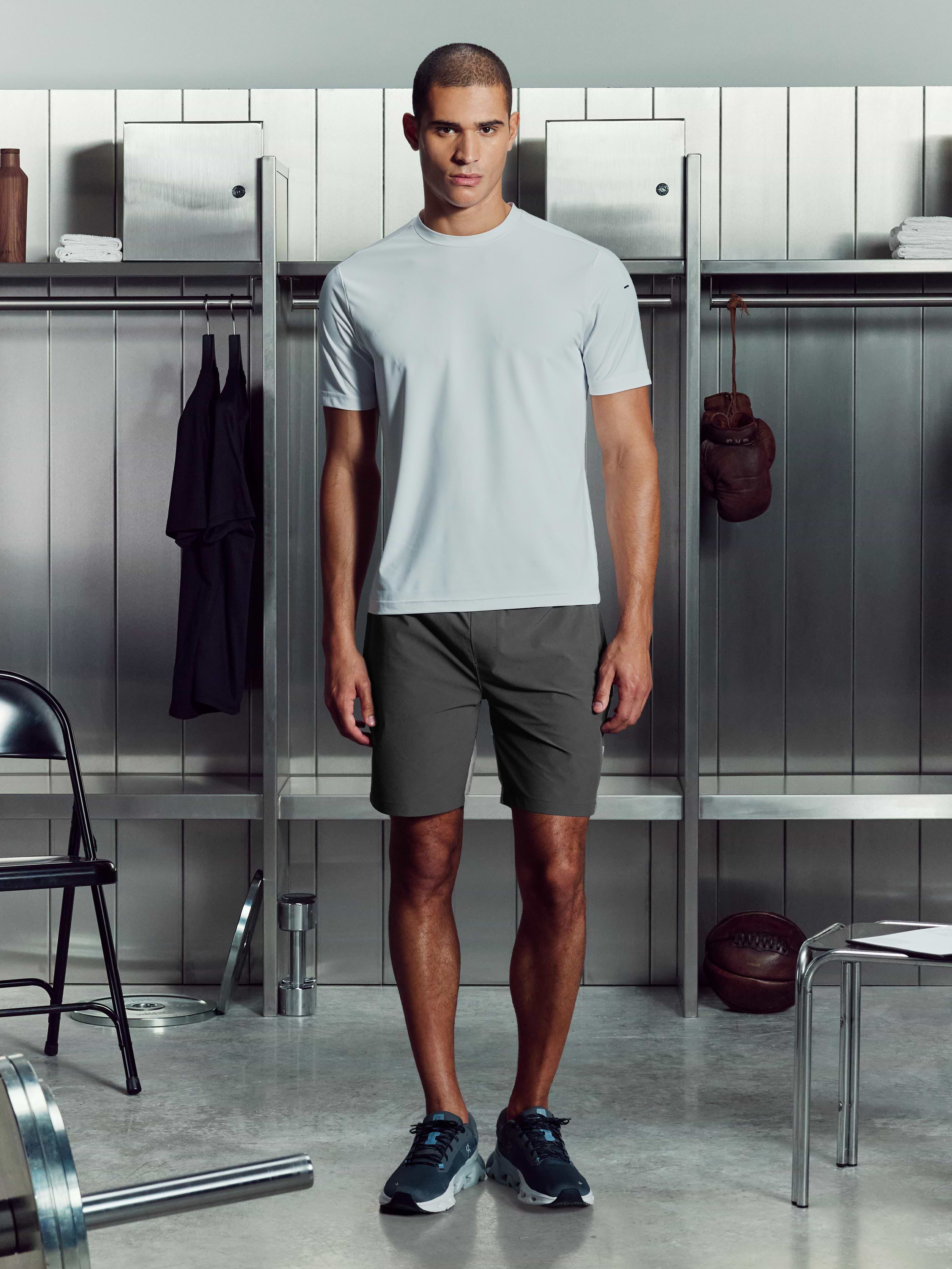Mens Utility Trail Short in Grey Mid Grey