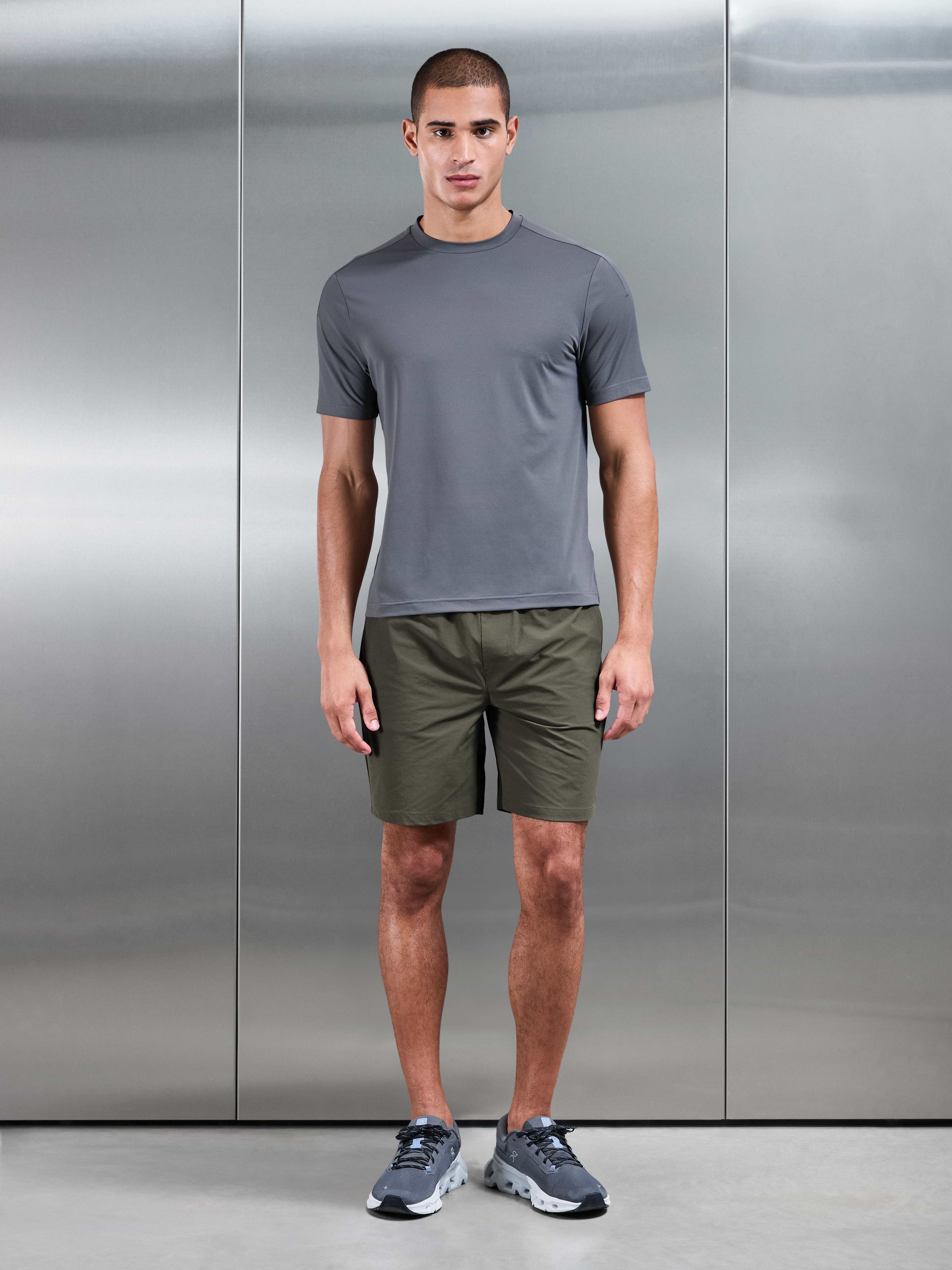 Utility Trail Short in Olive Grey