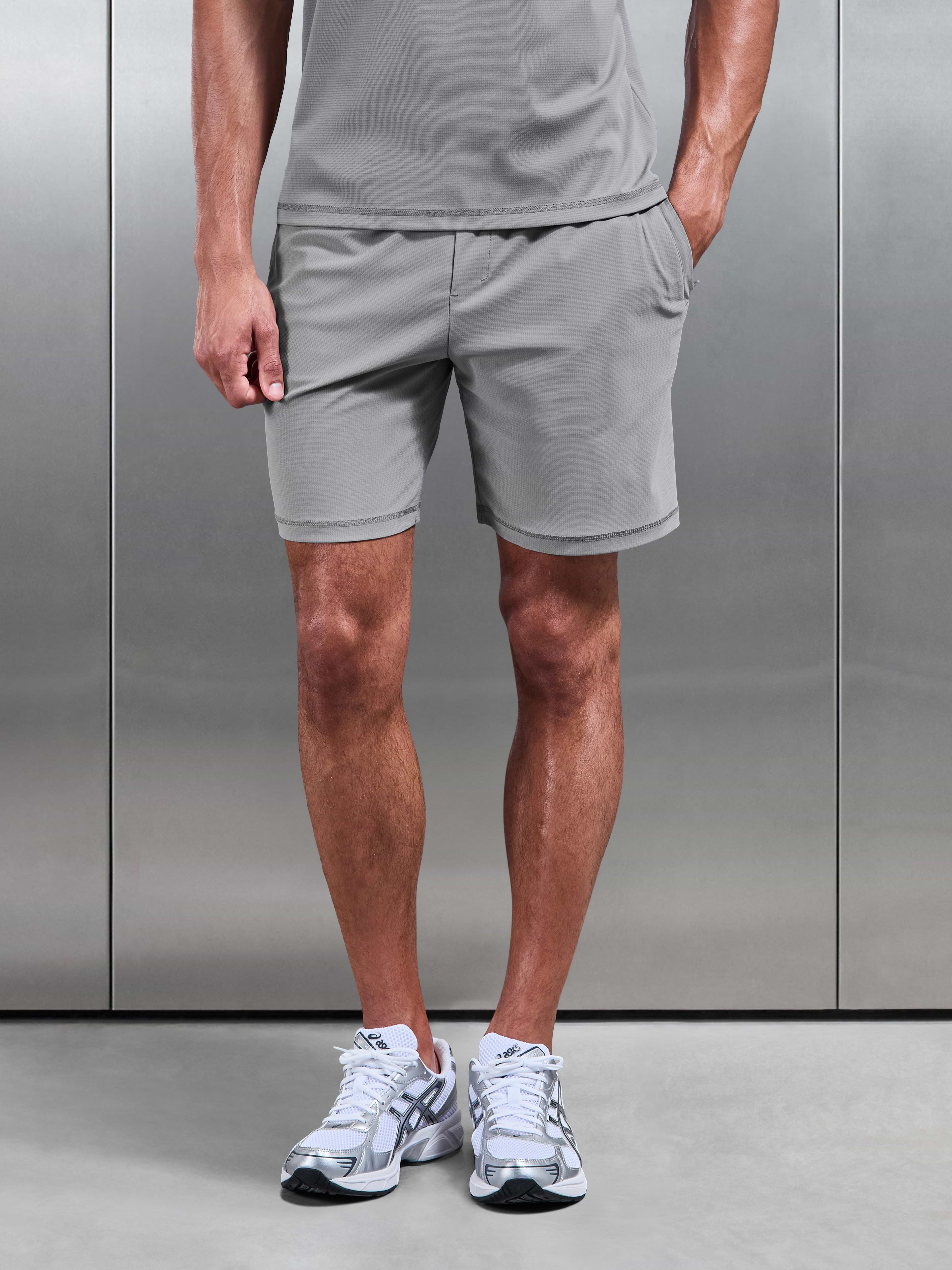 Warp Knitted Short in Grey