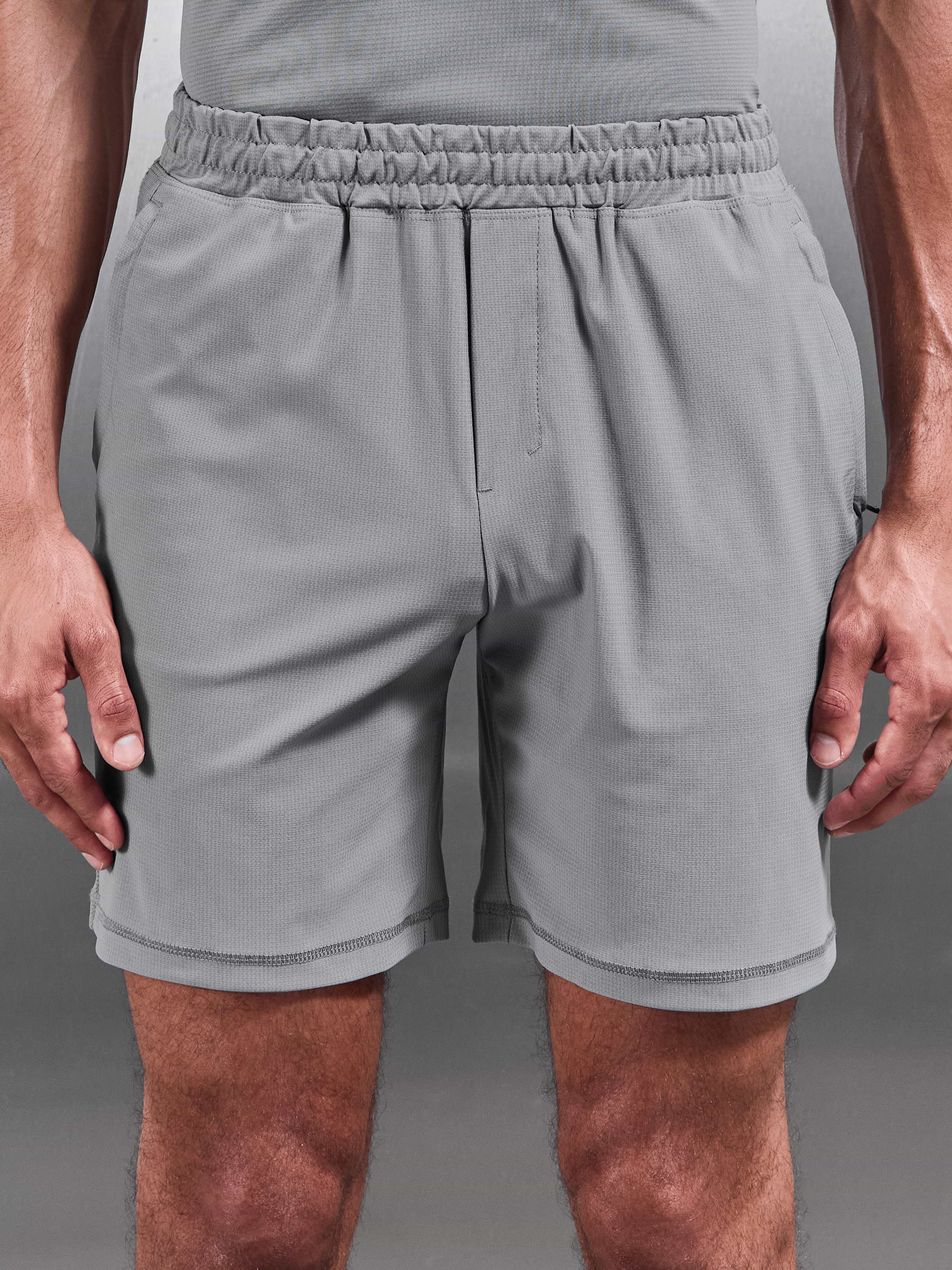 Warp Knitted Short in Grey