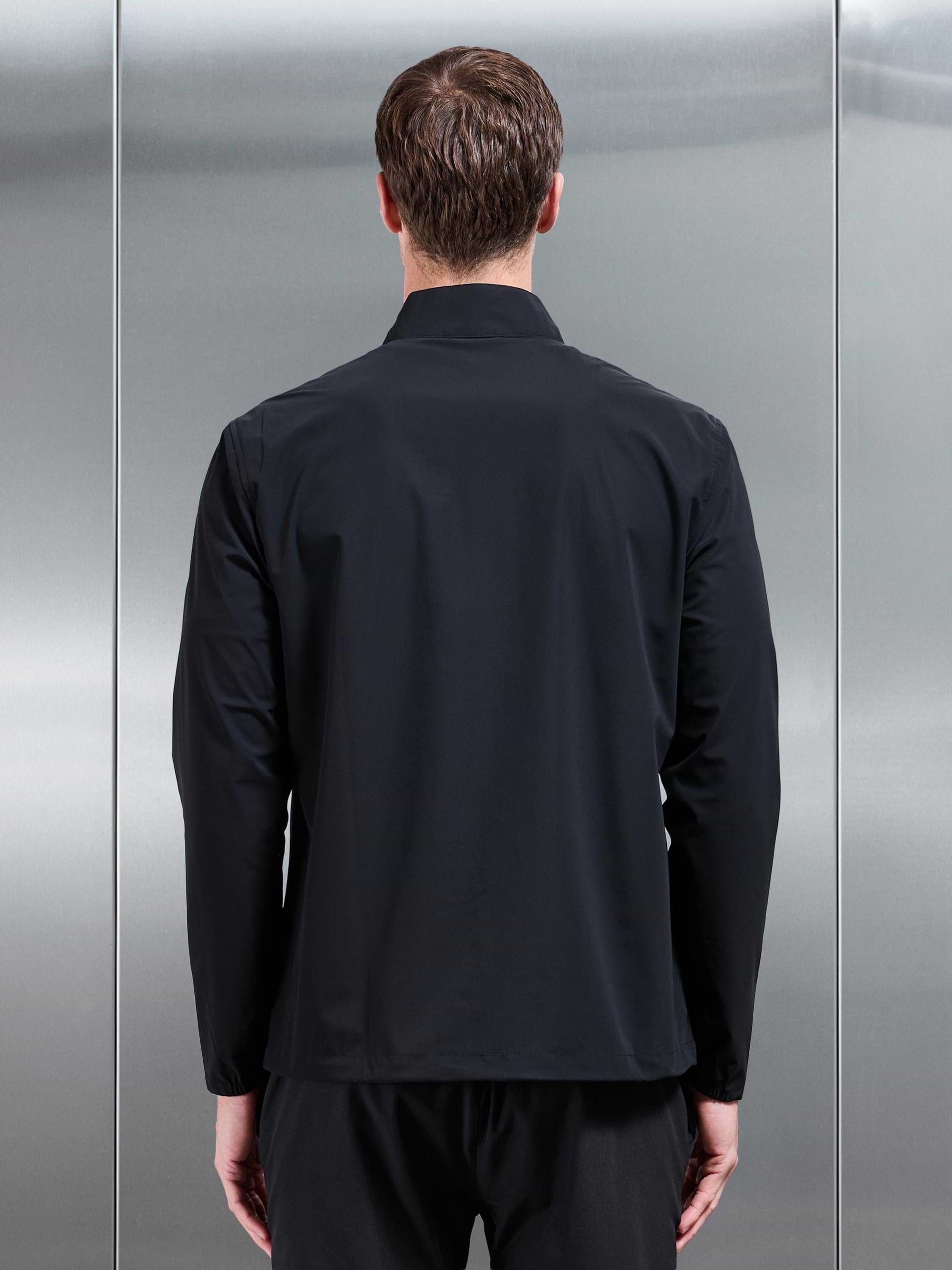 Water Repellent Cargo Jacket in Black