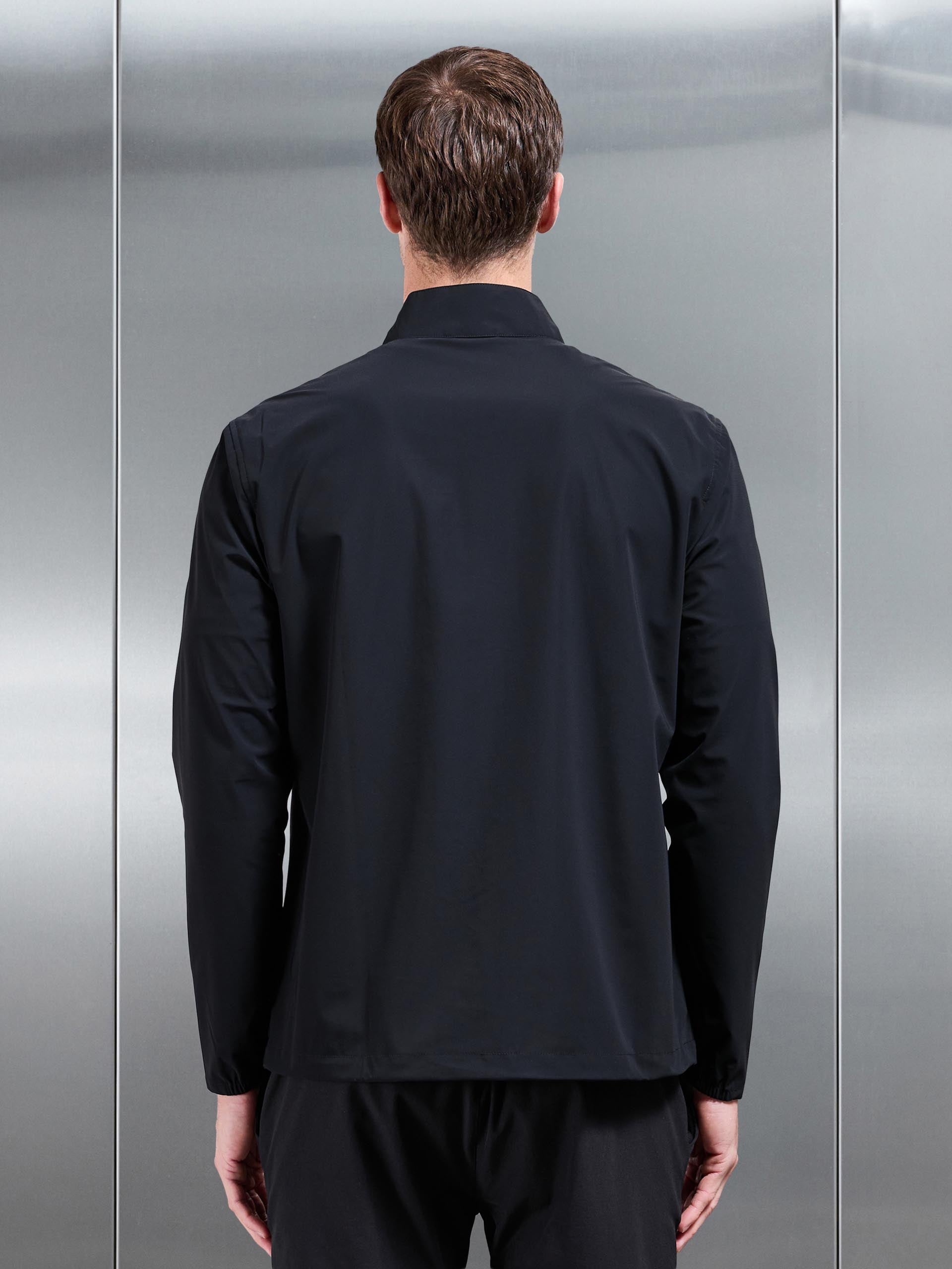 Mens Water Repellent Cargo Jacket in Black