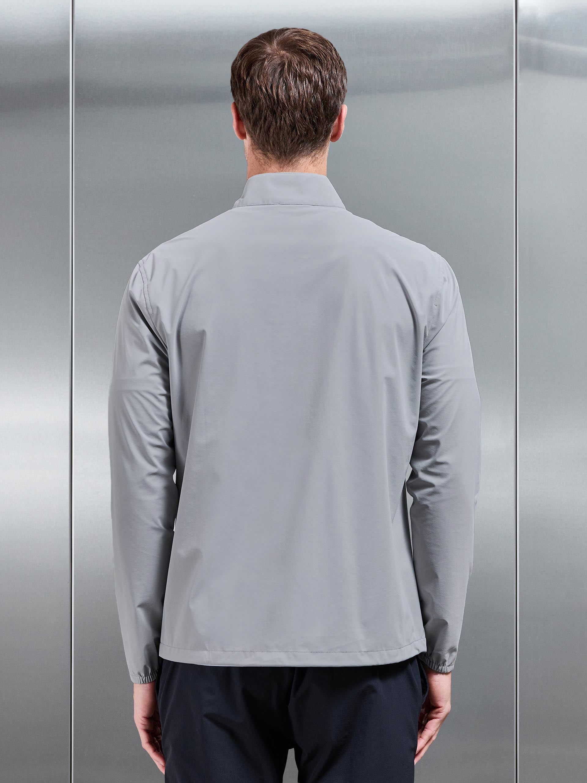 Mens Water Repellent Cargo Jacket in Mid Grey