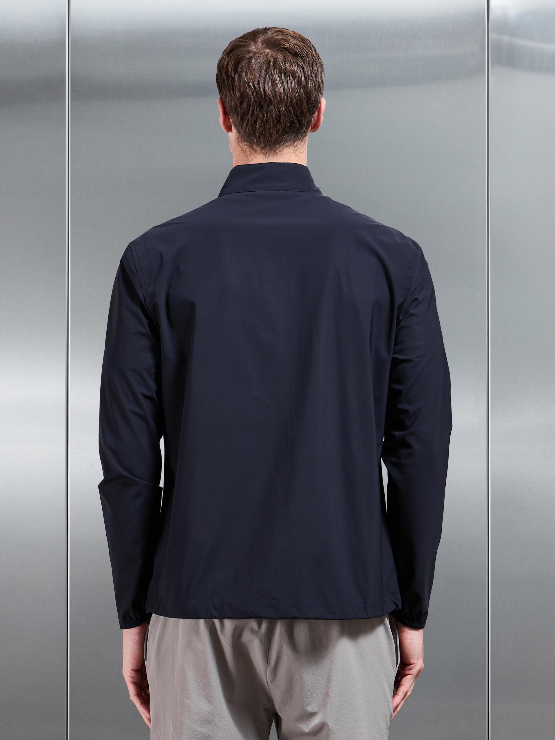 Mens Water Repellent Cargo Jacket in Navy
