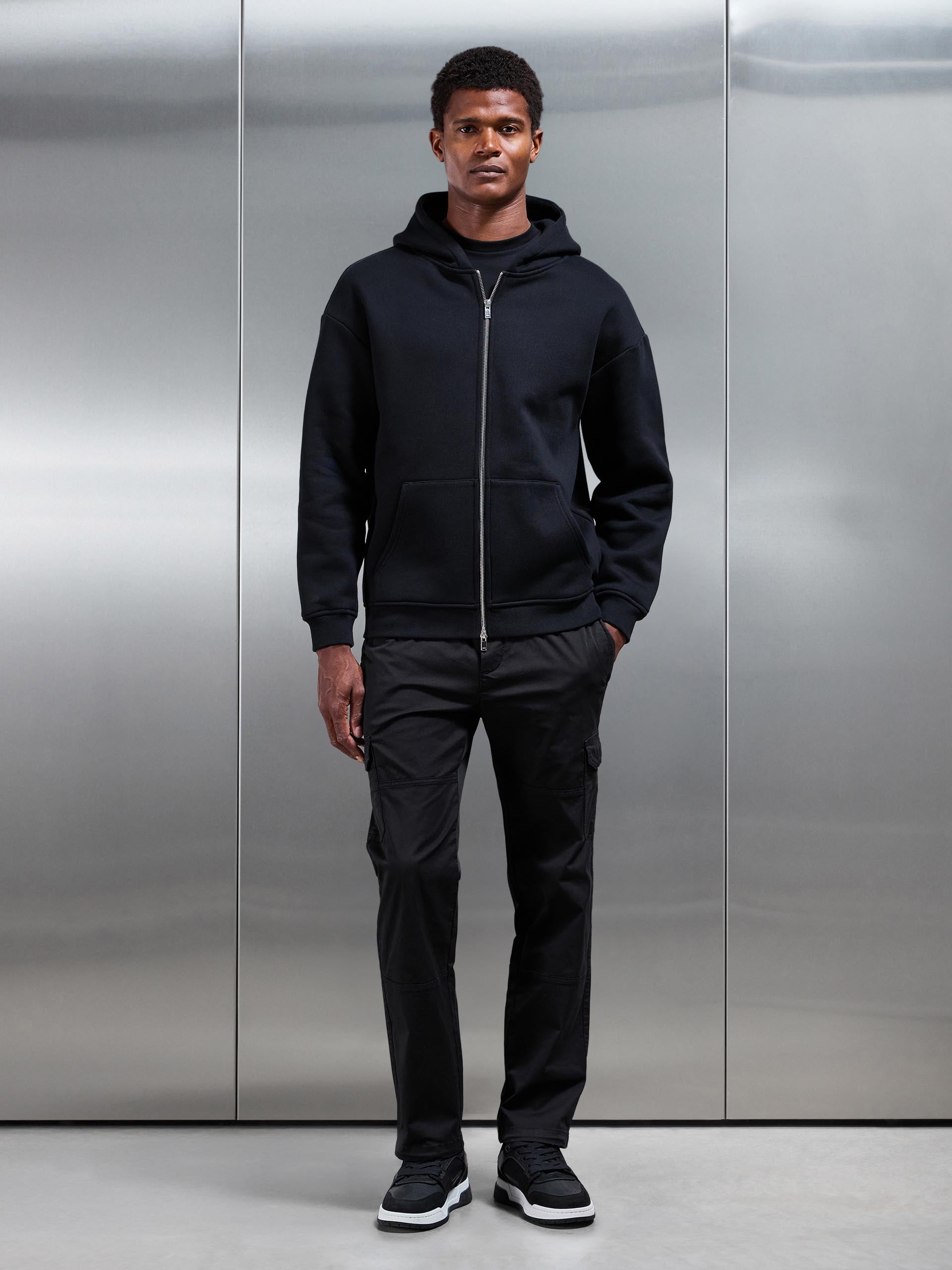 Mens Worker Cargo Pant in Black