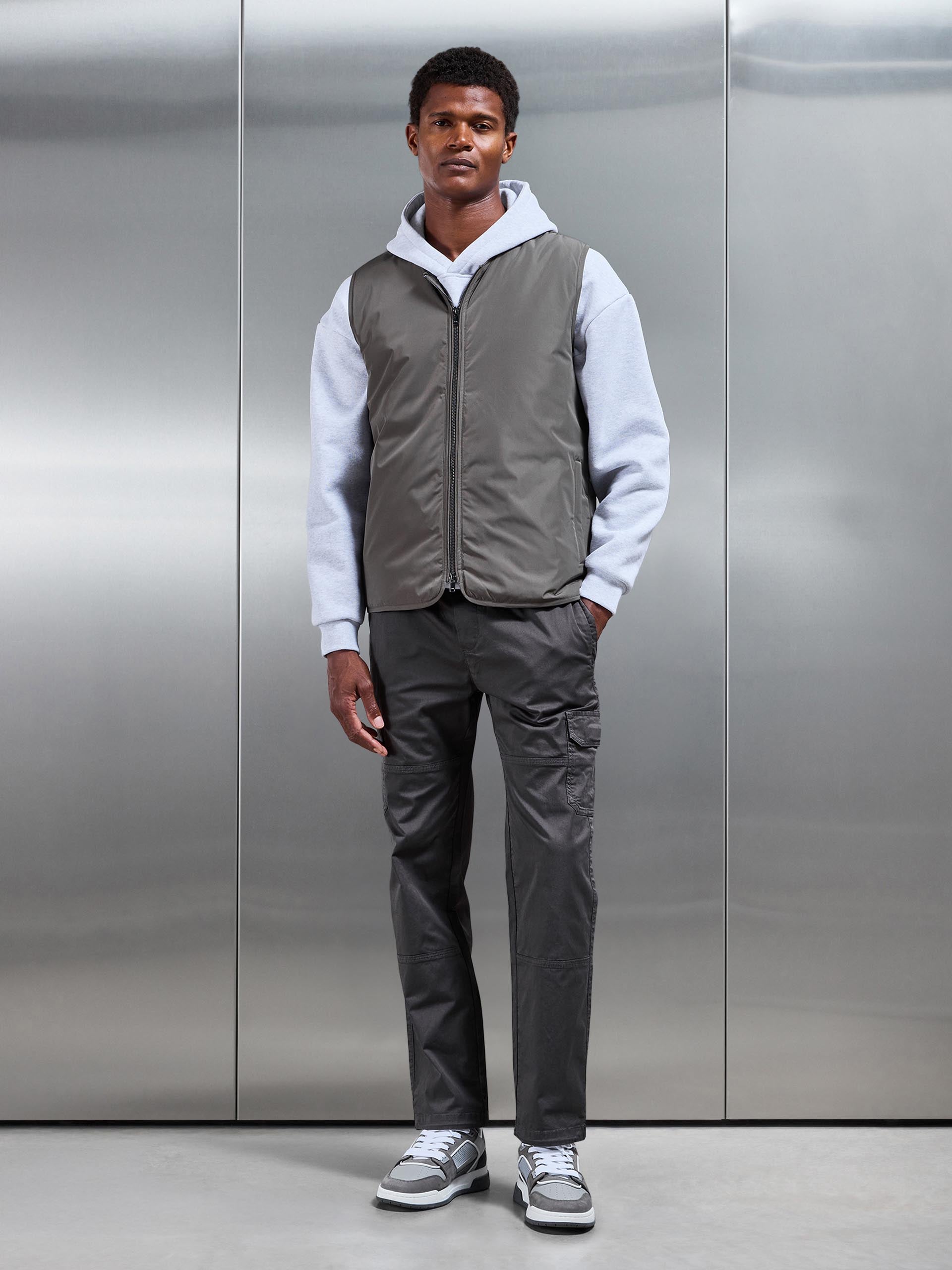 Mens Worker Cargo Pant in Grey