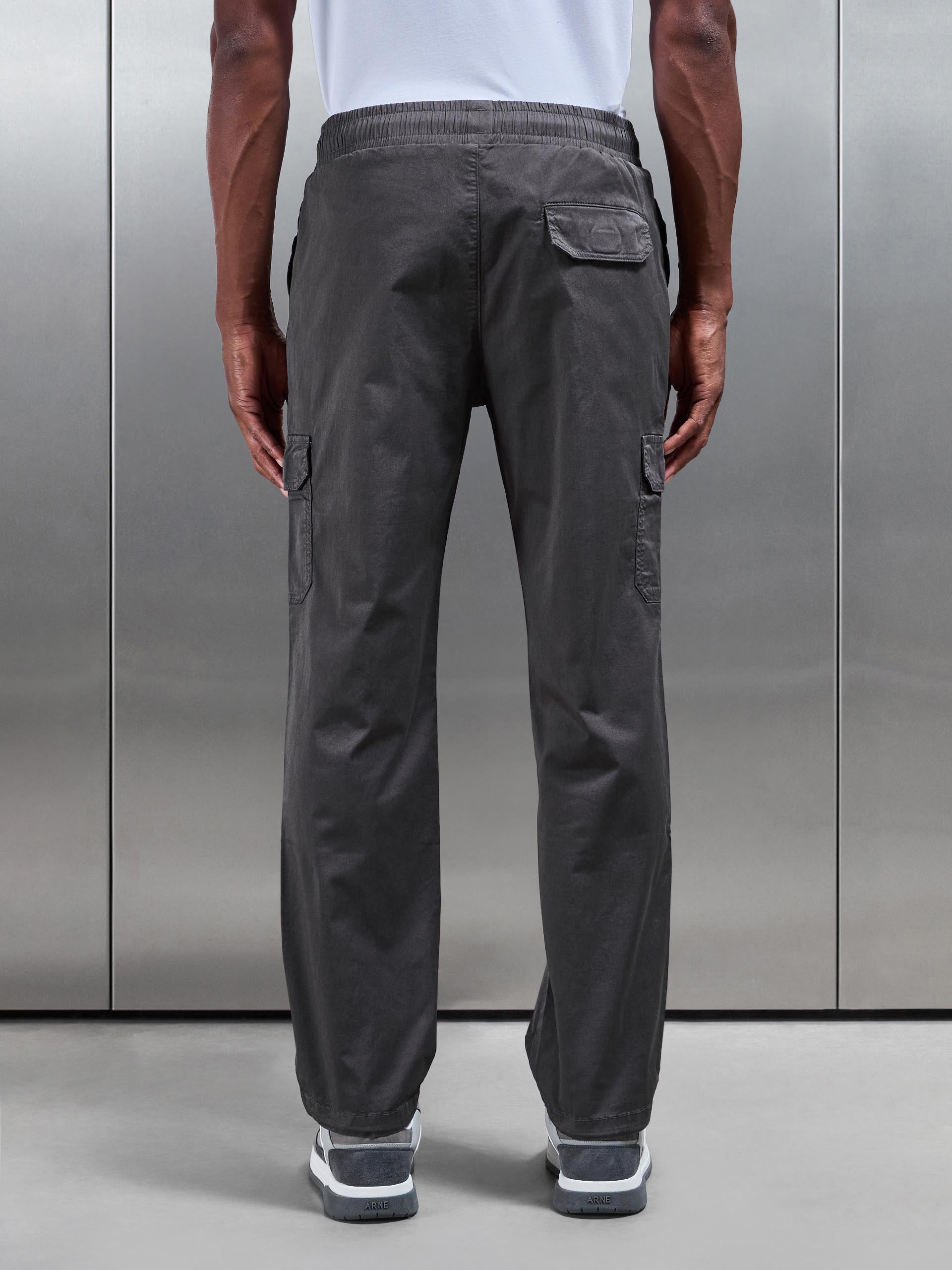Mens Worker Cargo Pant in Grey