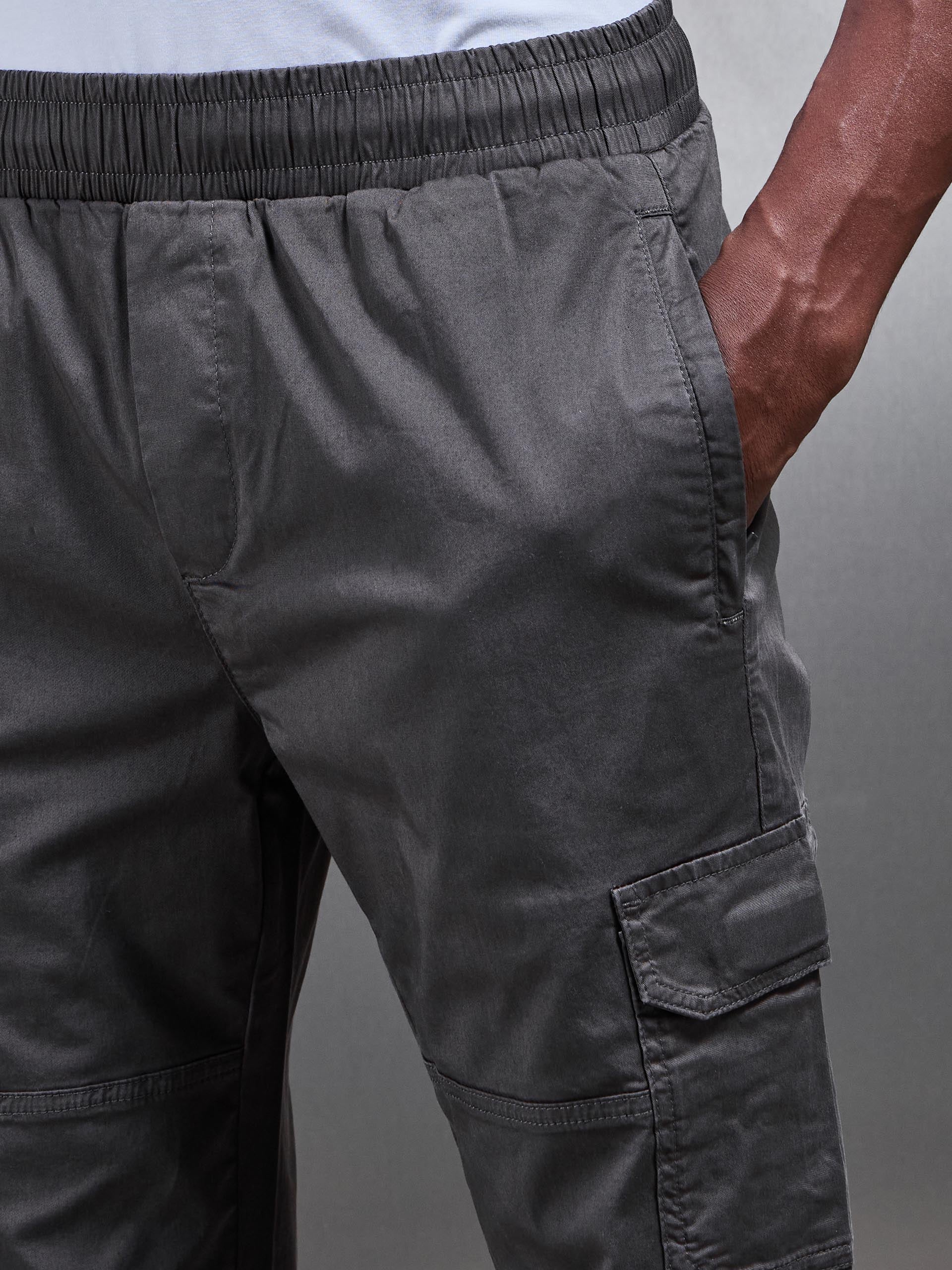 Mens Worker Cargo Pant in Grey