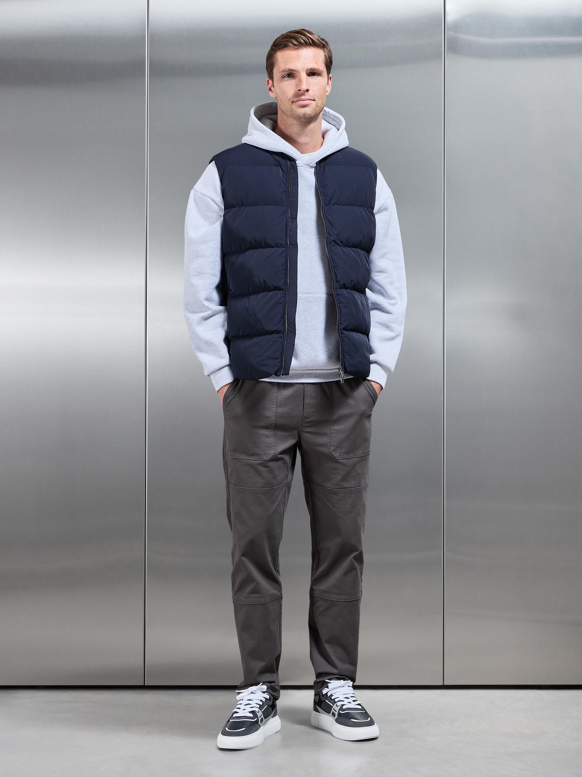 Mens Worker Trouser in Grey