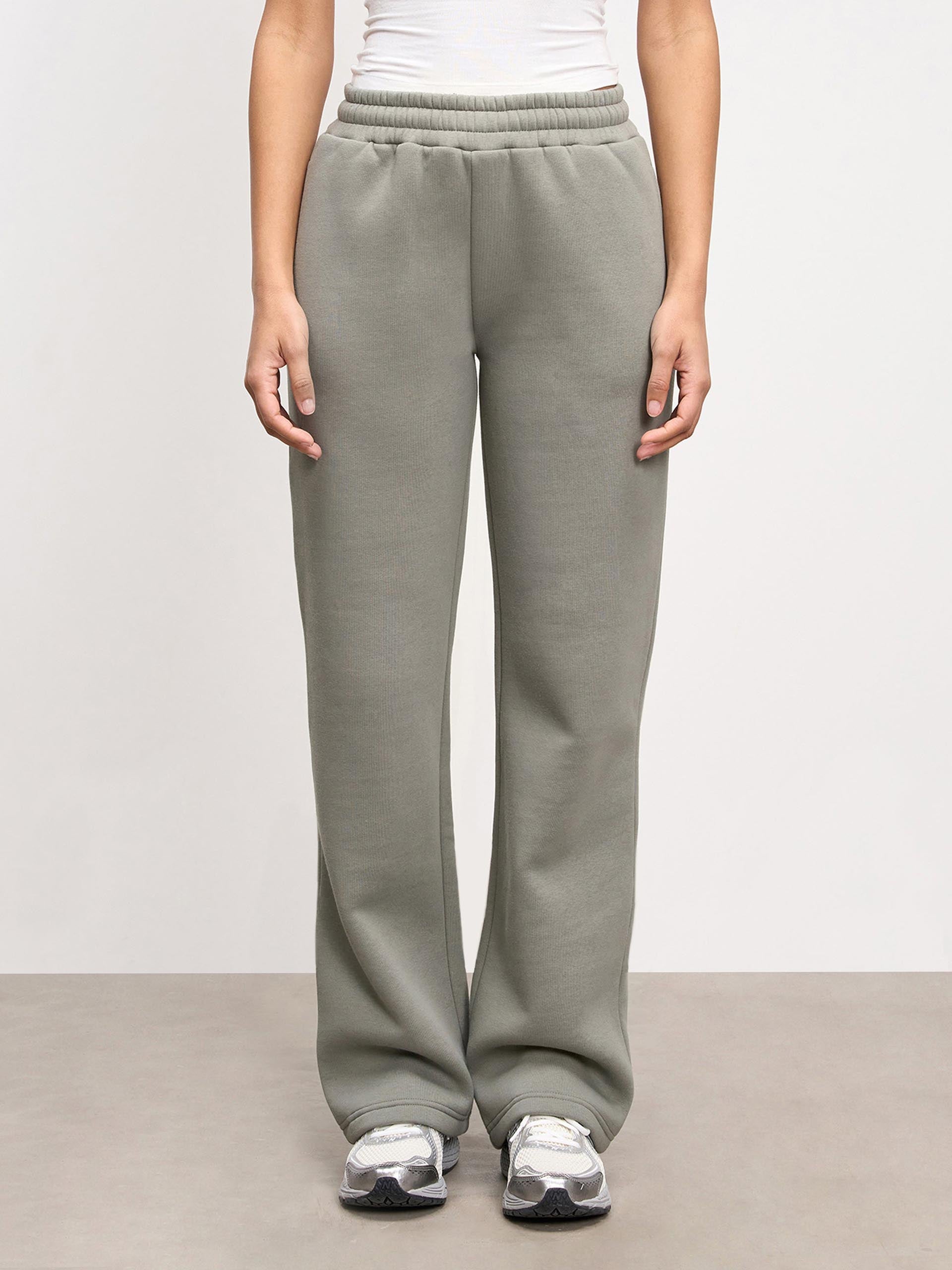Womens Neoprene Straight Leg Jogger in Sage