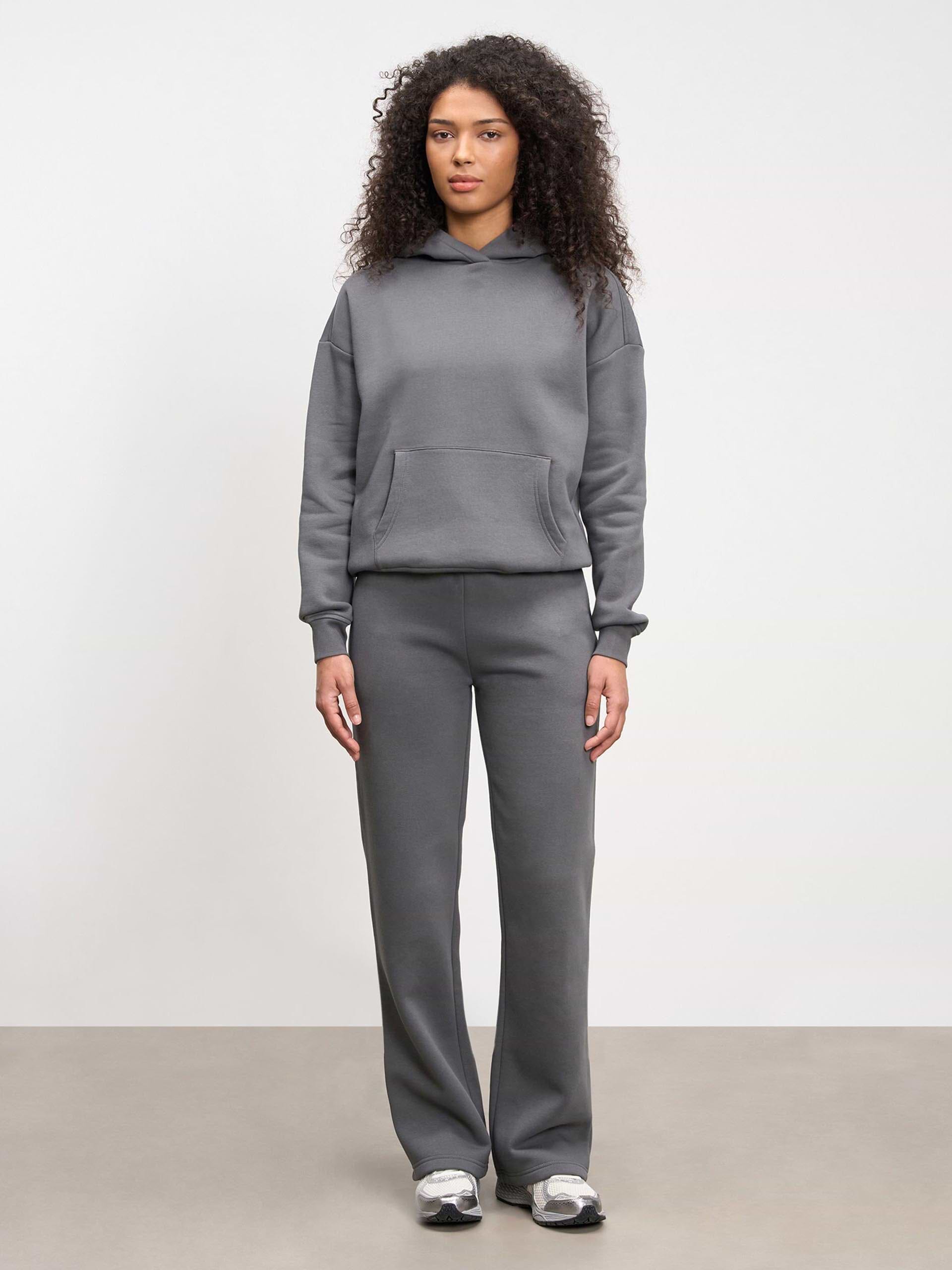 Womens Neoprene Hoodie in Grey