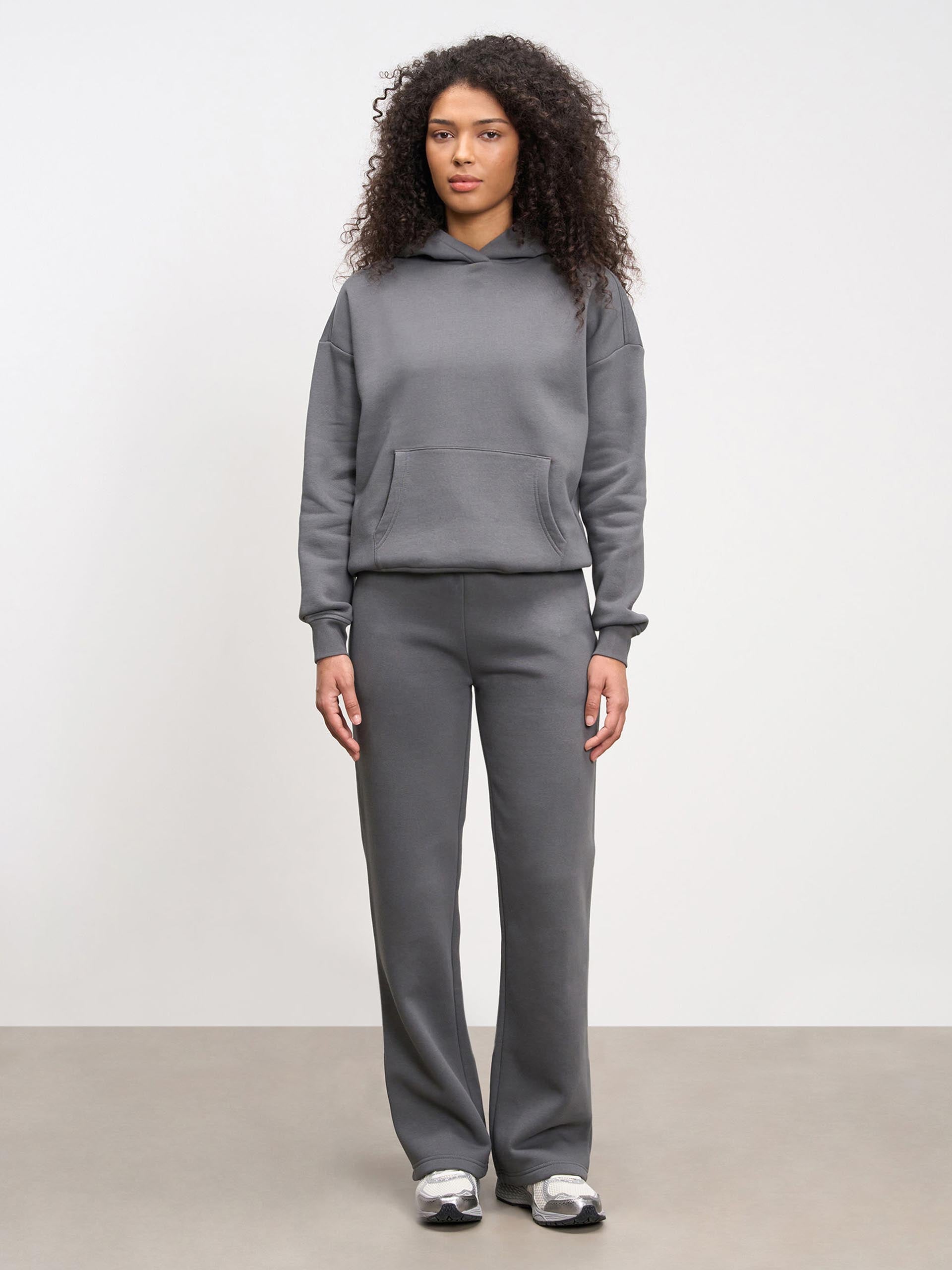 Womens Neoprene Hoodie in Grey