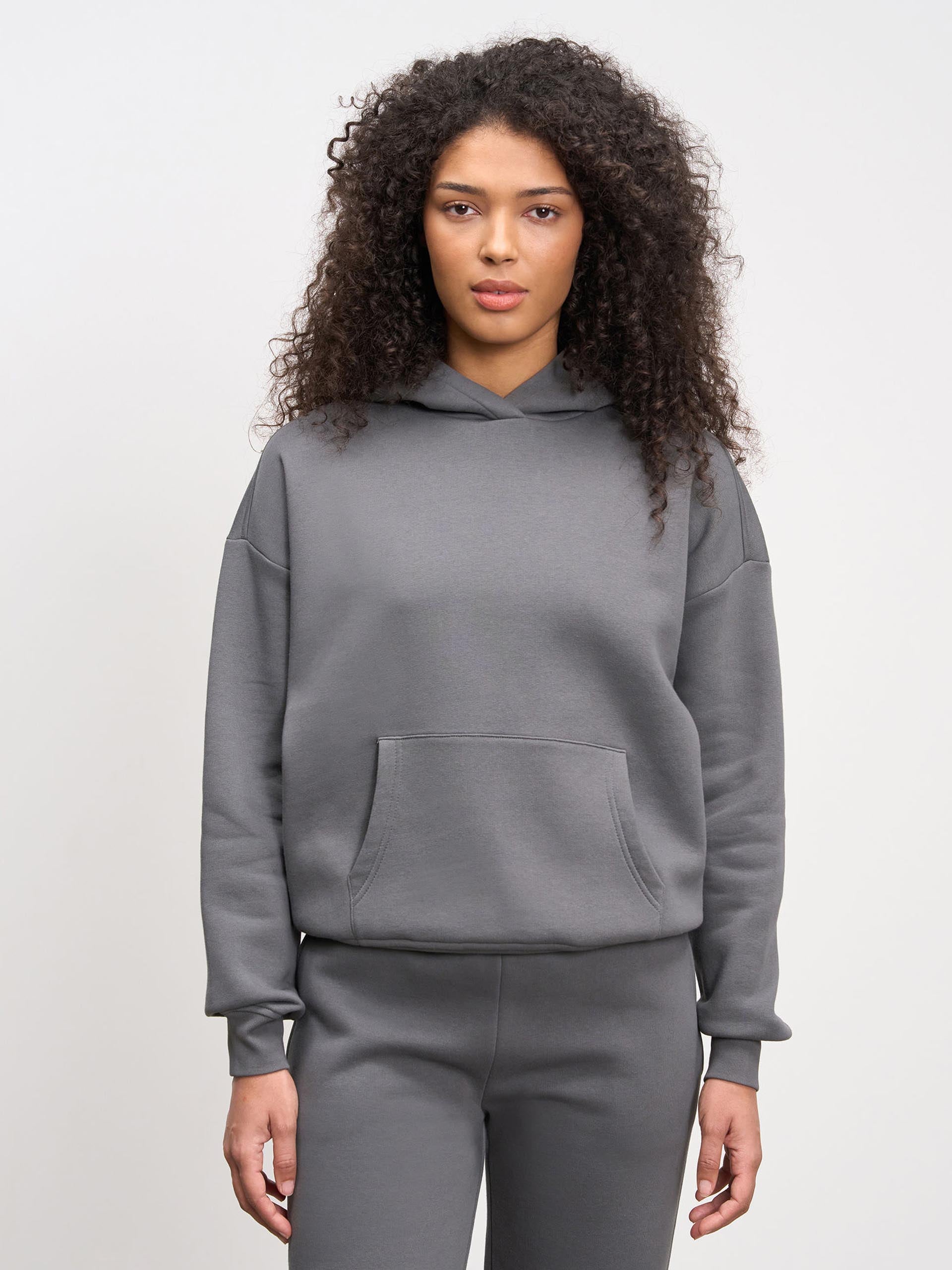 Womens Neoprene Hoodie in Grey