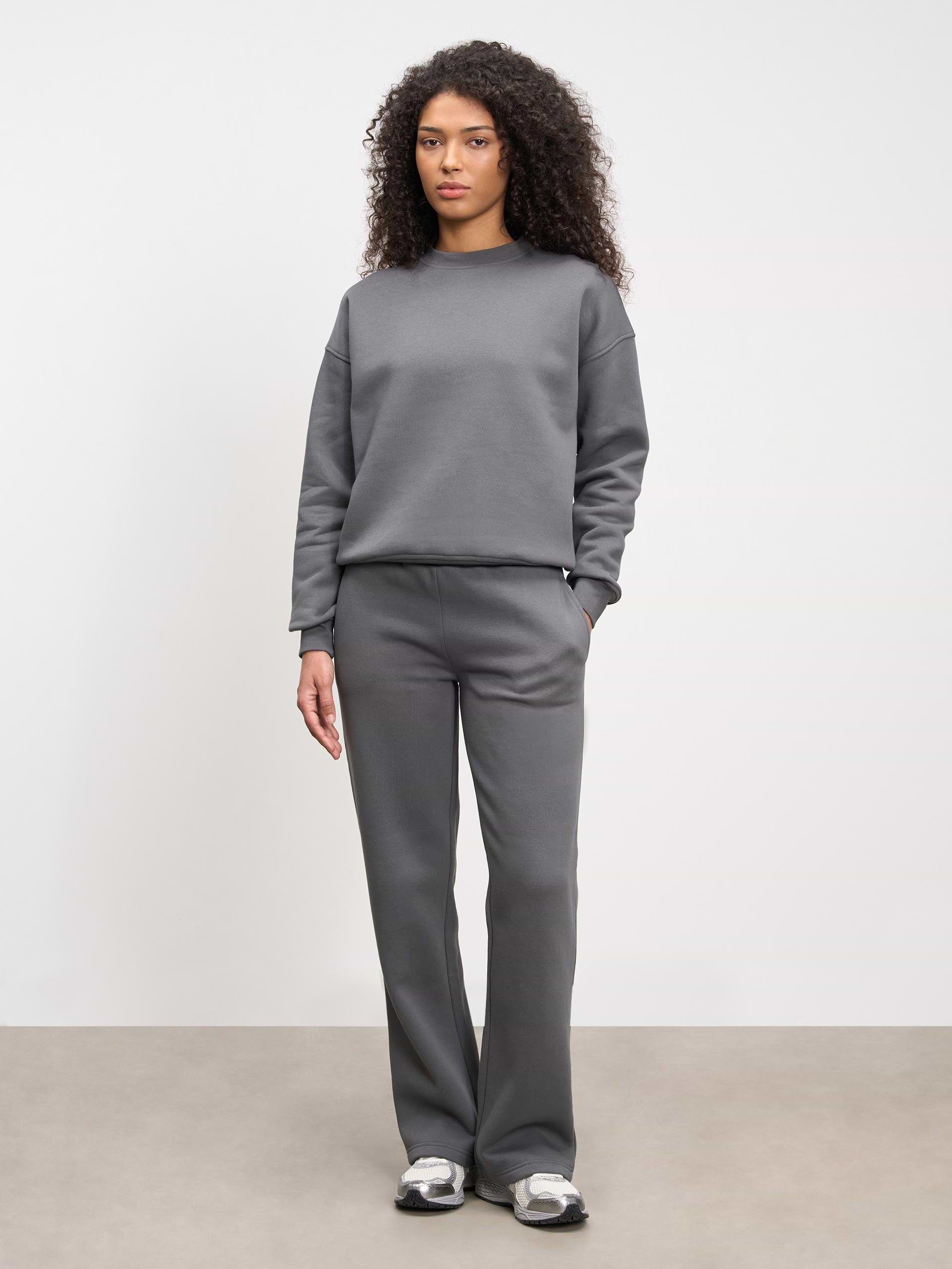 Womens Neoprene Sweatshirt in Grey