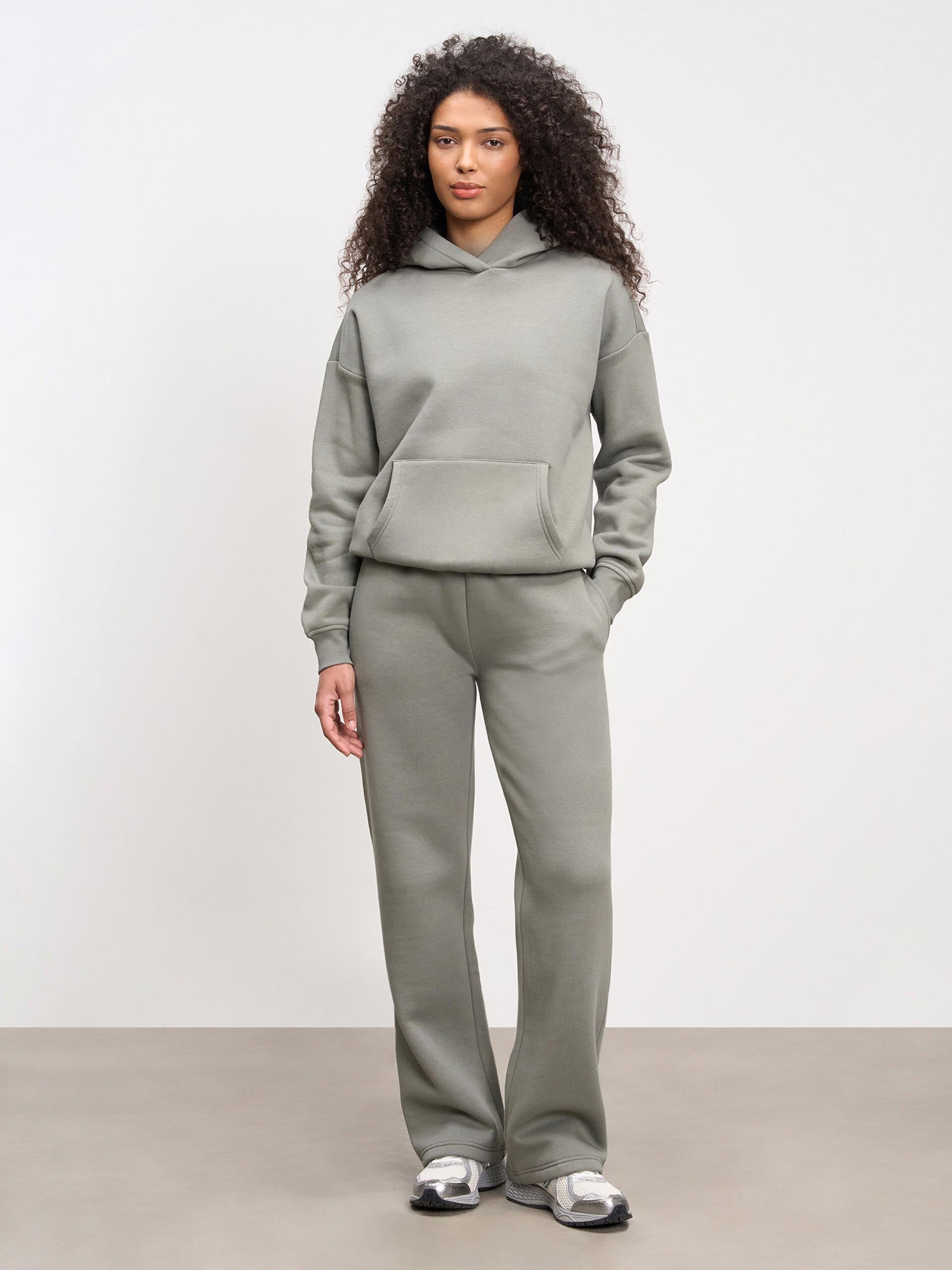Womens Neoprene Straight Leg Jogger in Sage