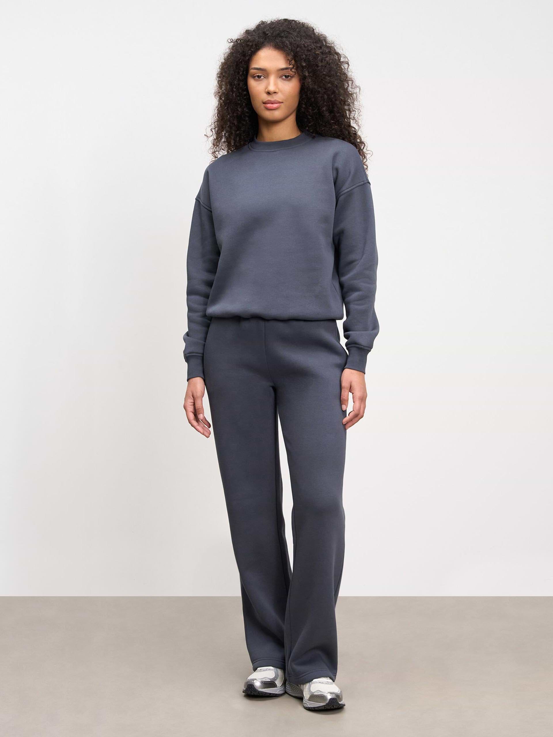 Womens Neoprene Sweatshirt in Slate Blue