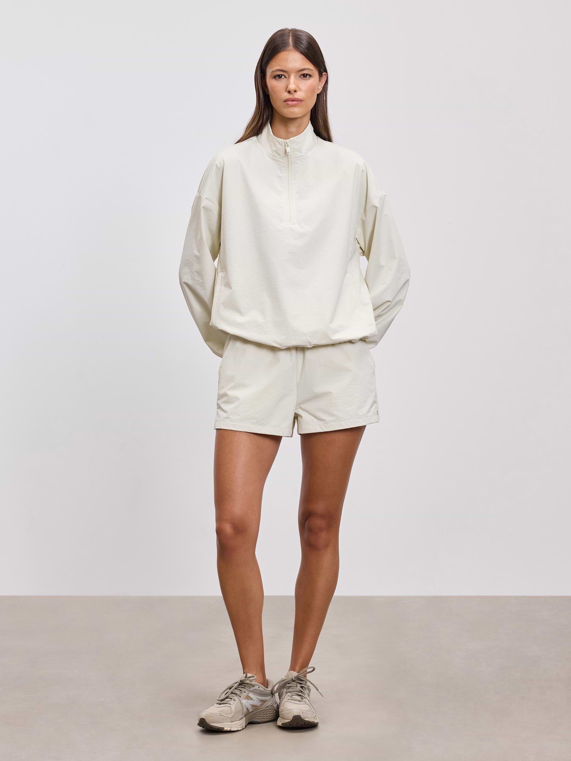 Womens Nylon Short in Ecru