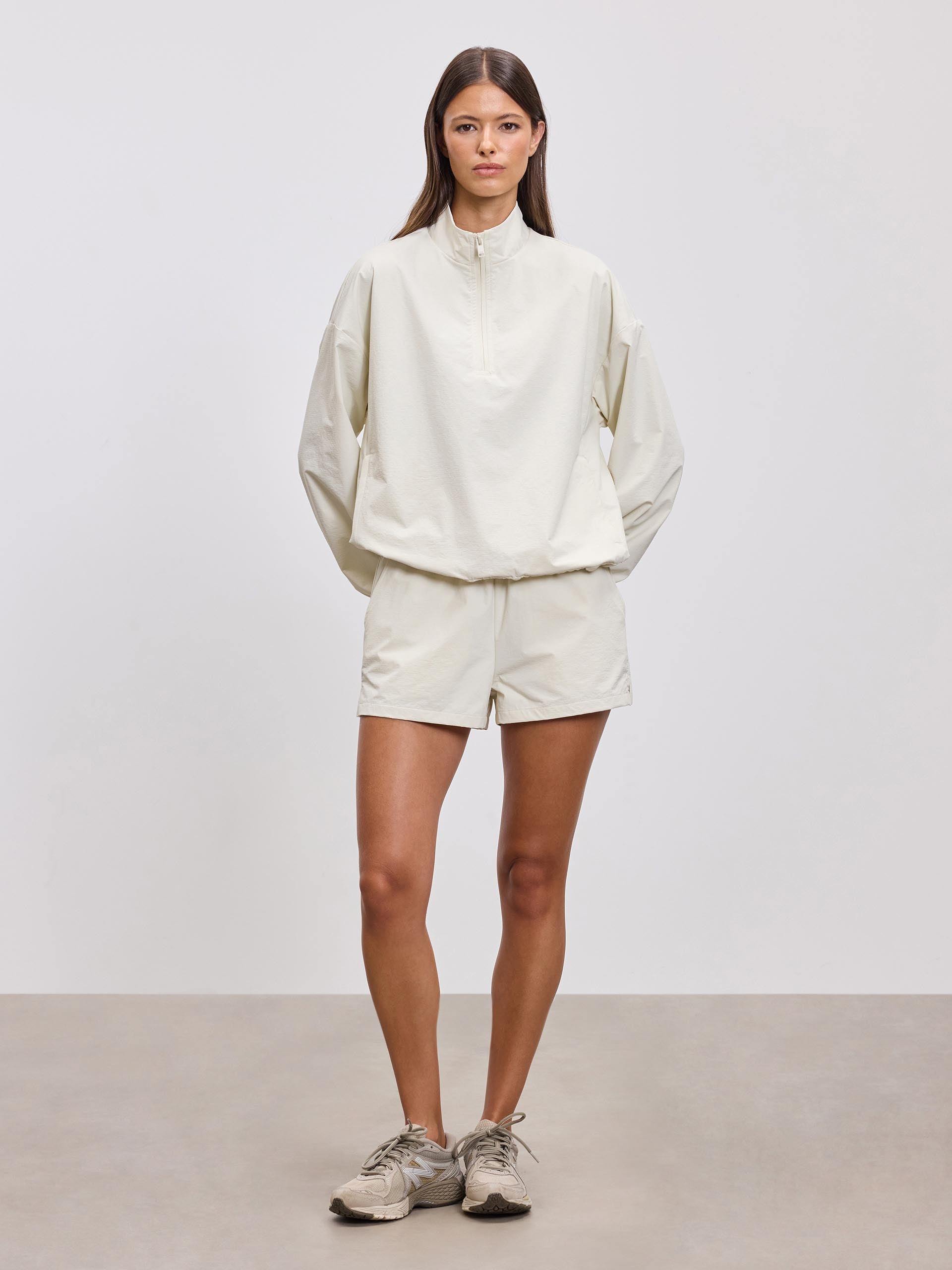 Womens Nylon Short in Ecru