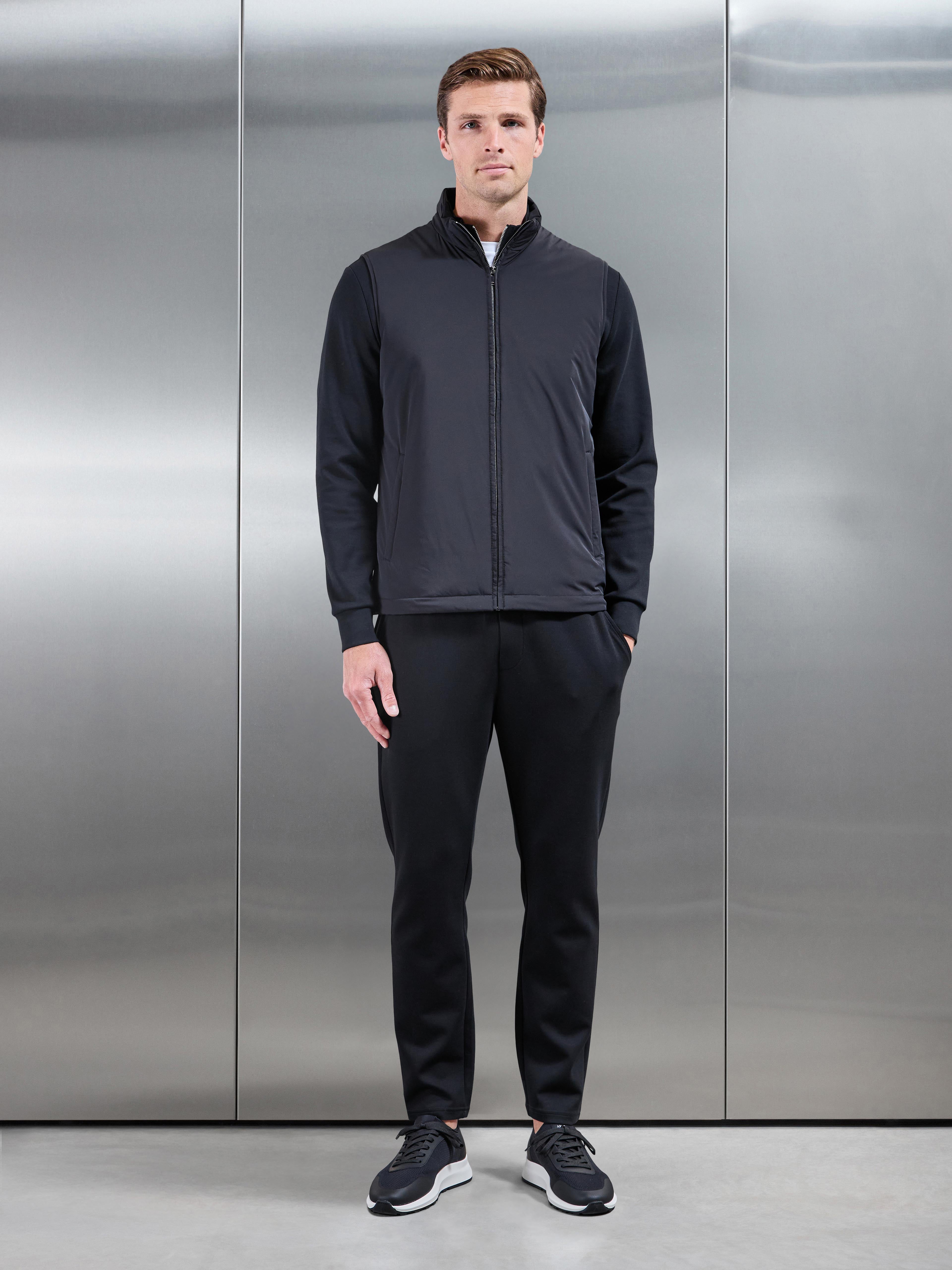 Padded Shell Gilet in Black