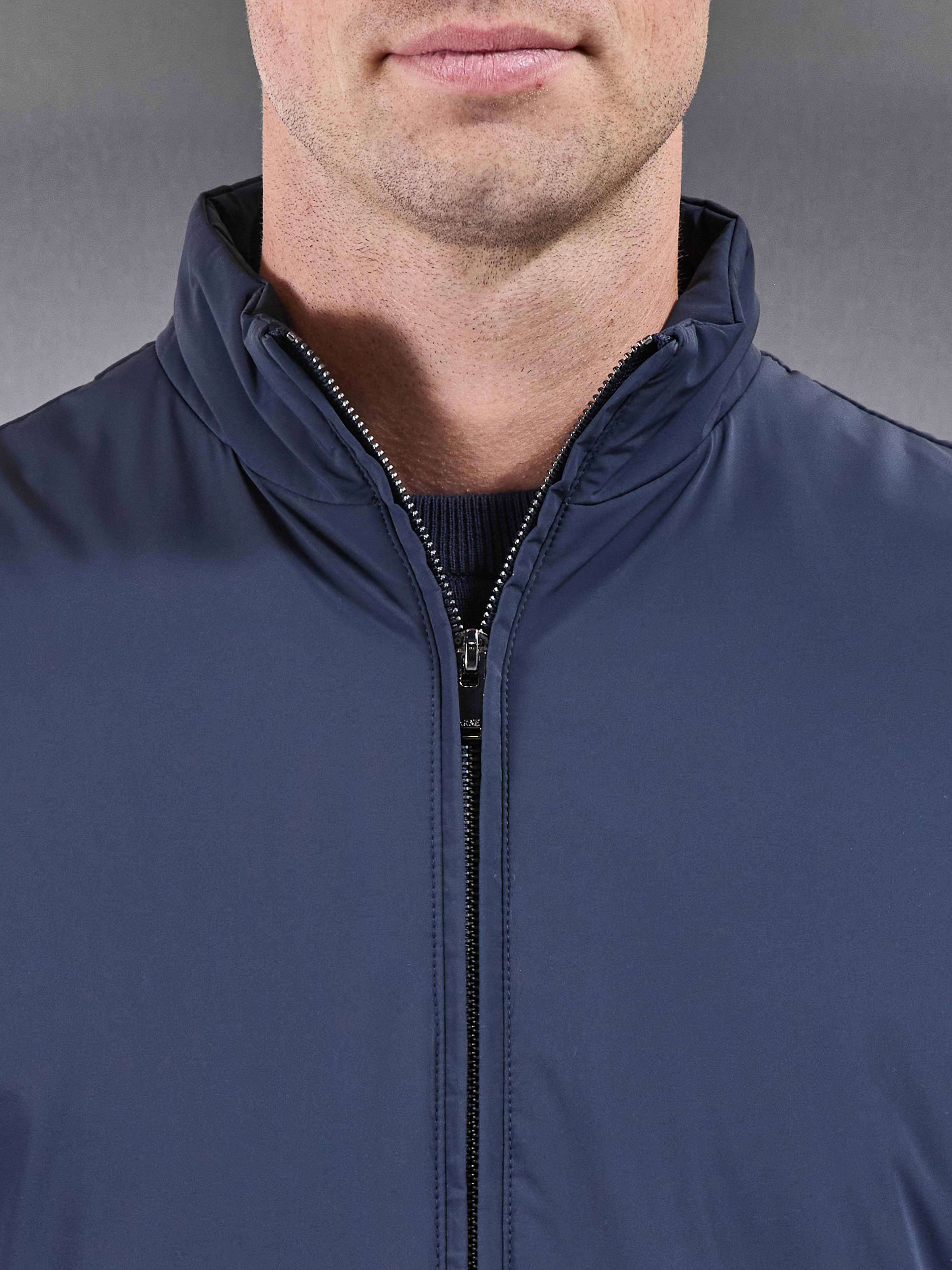Padded Shell Gilet in Navy
