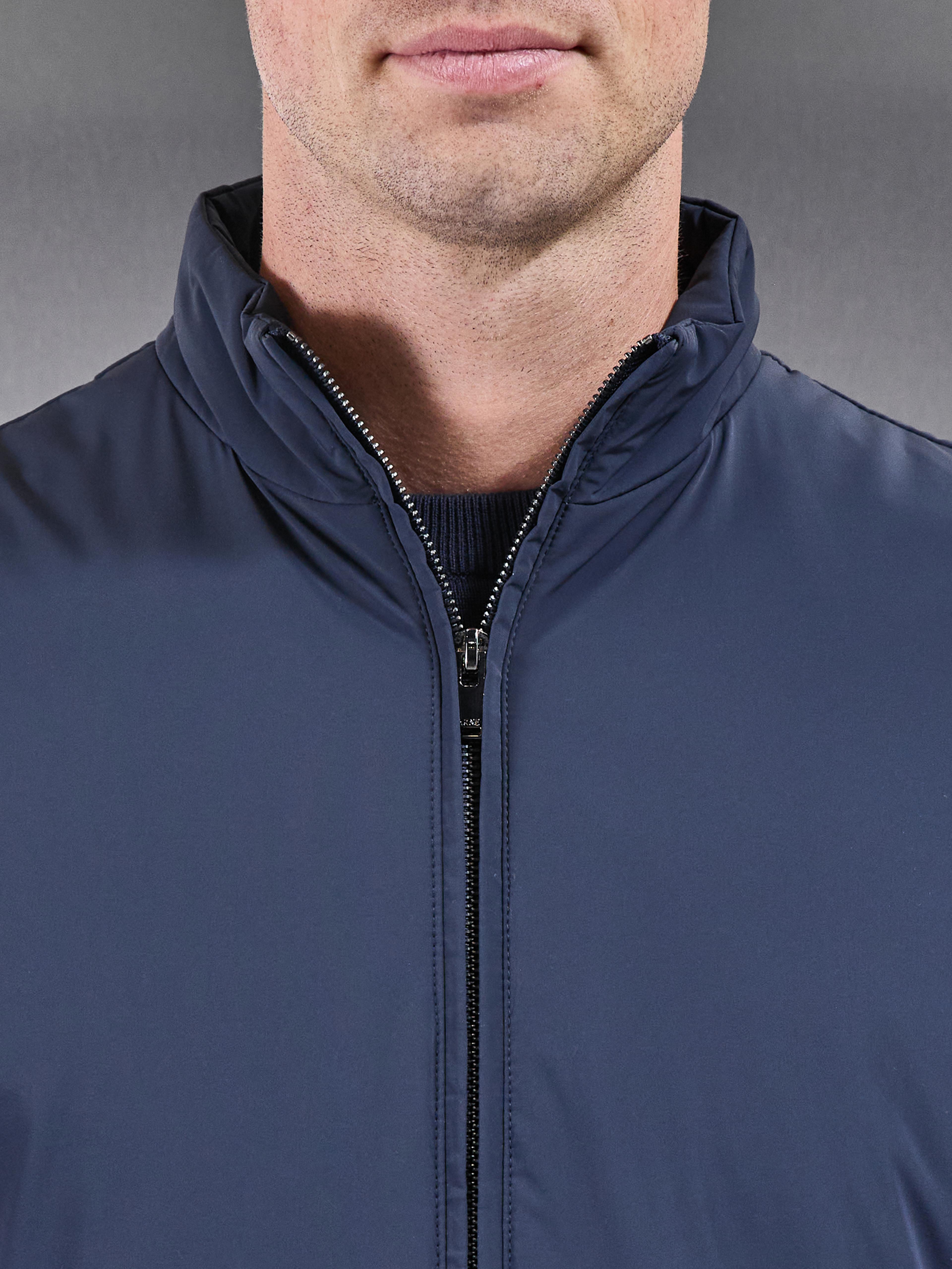 Padded Shell Gilet in Navy