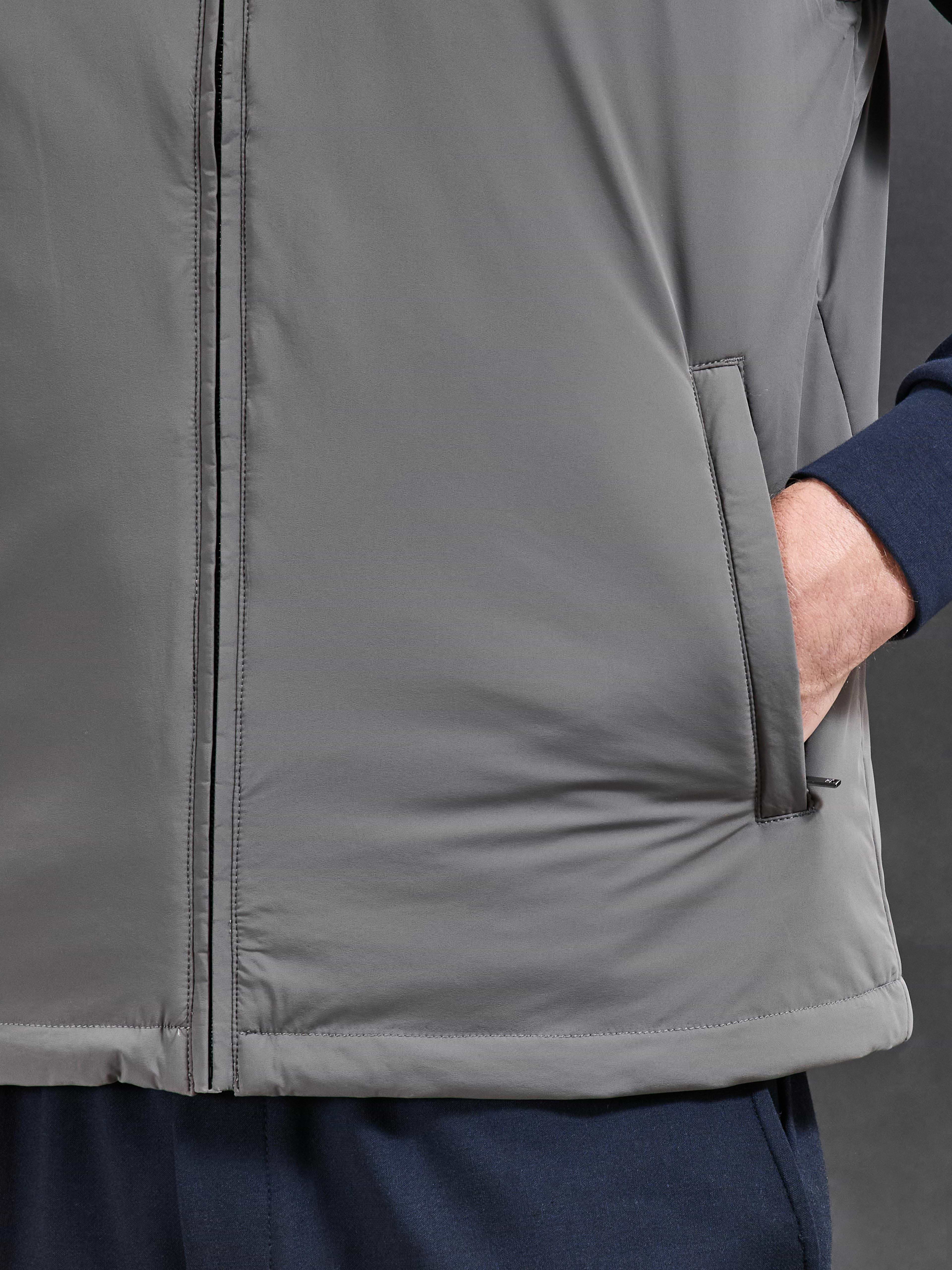 Padded Shell Gilet in Olive
