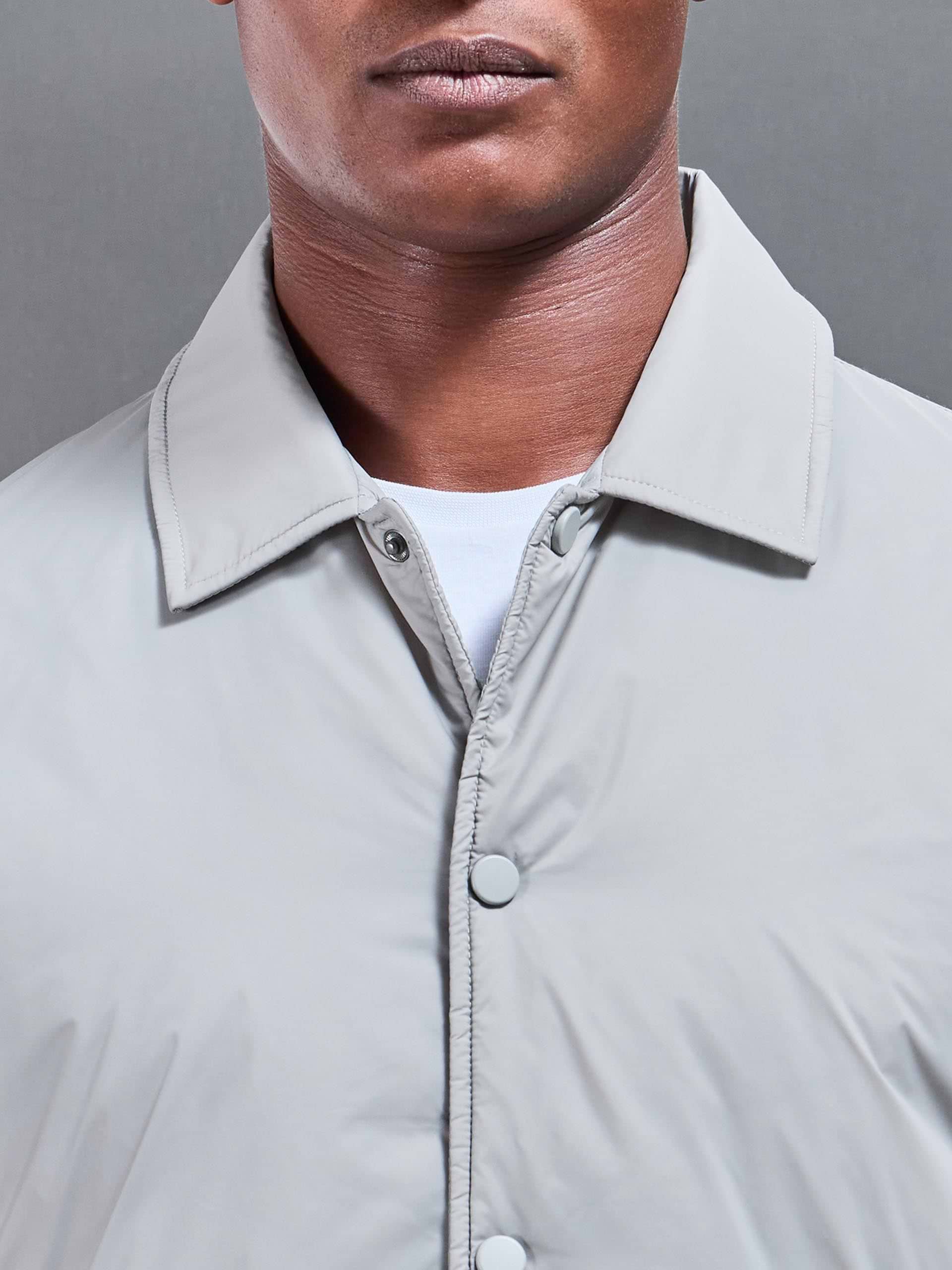 Padded Coach Jacket in Stone