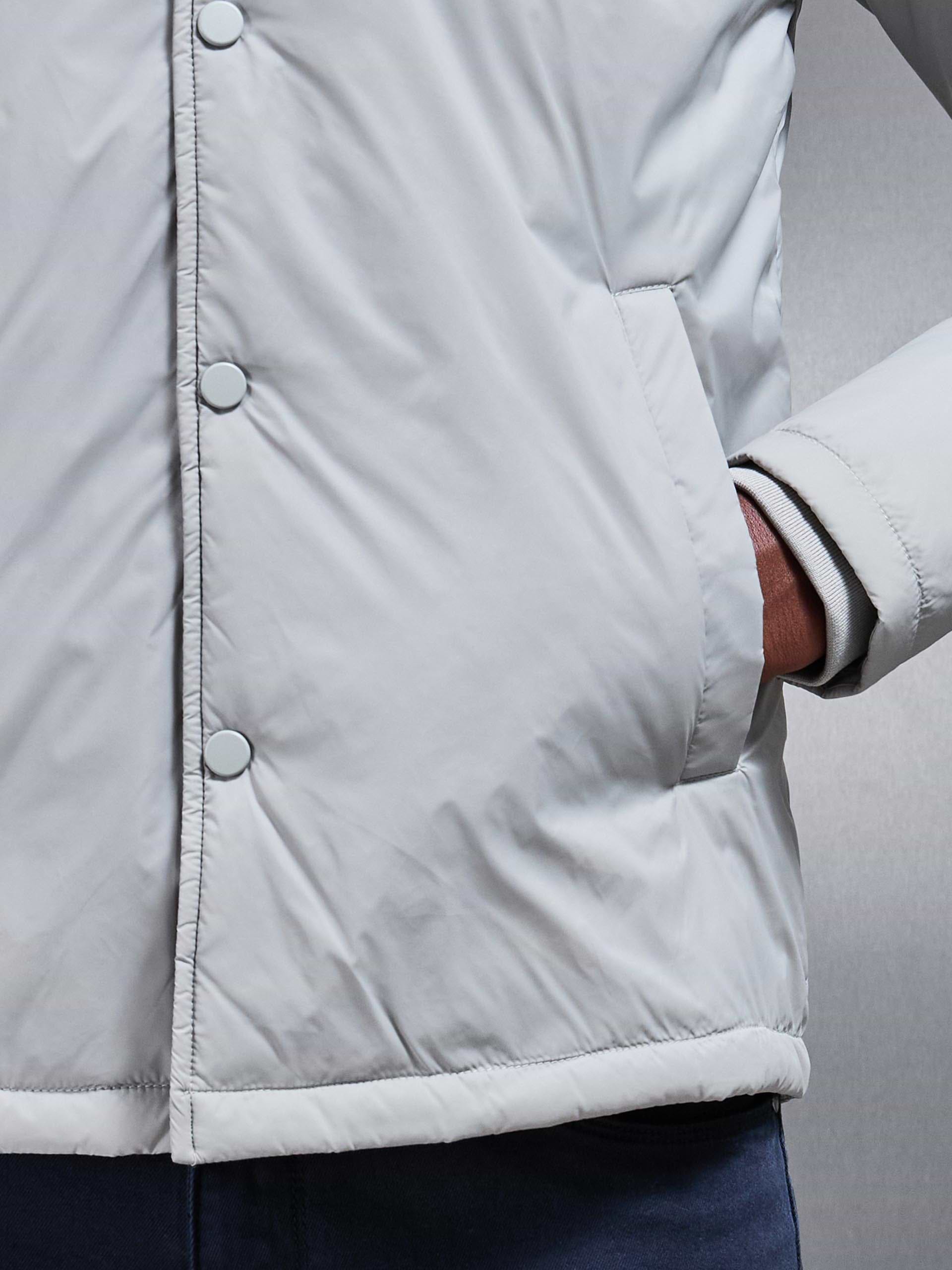 Padded Coach Jacket in Stone