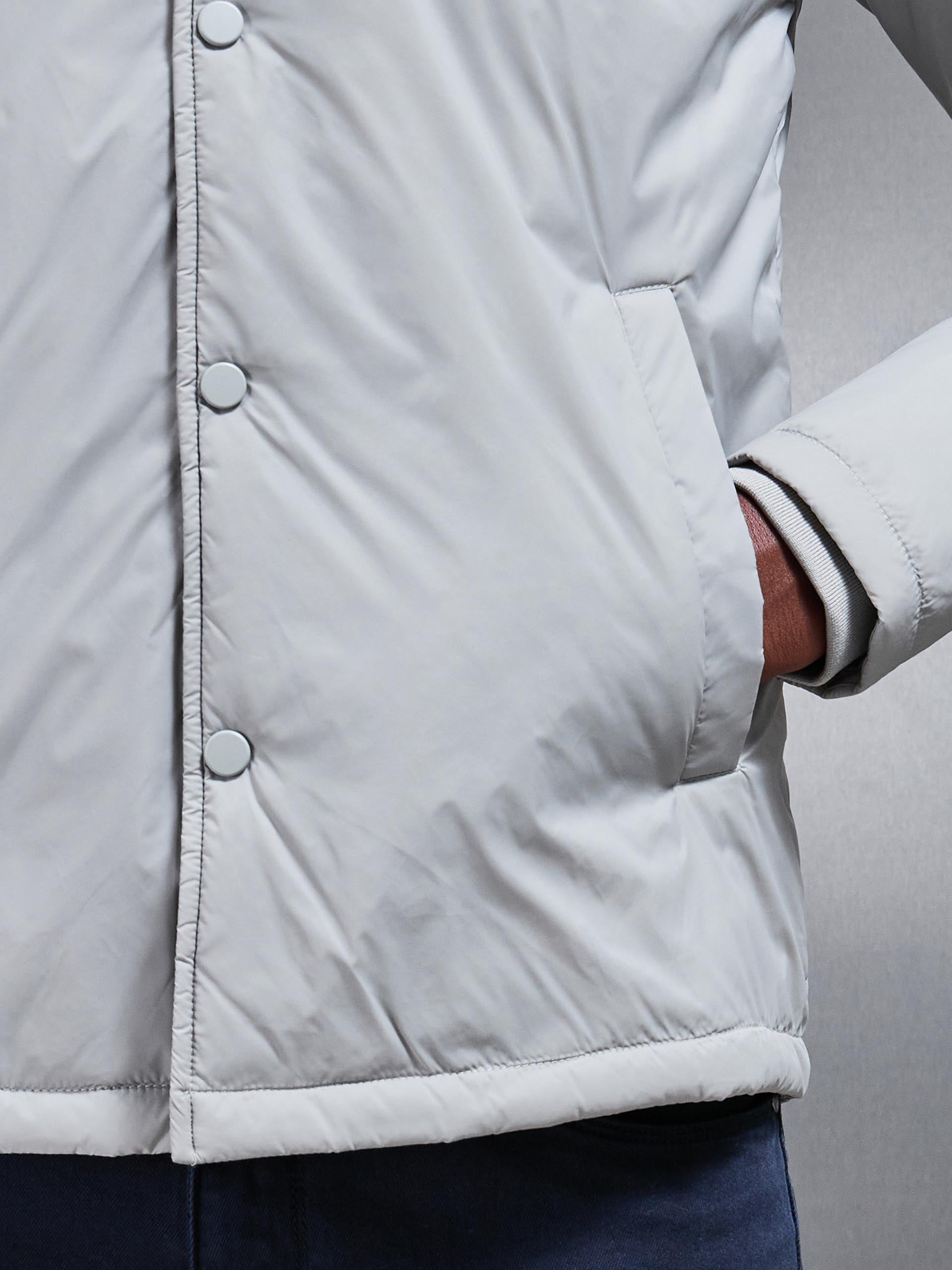 Padded Coach Jacket in Stone