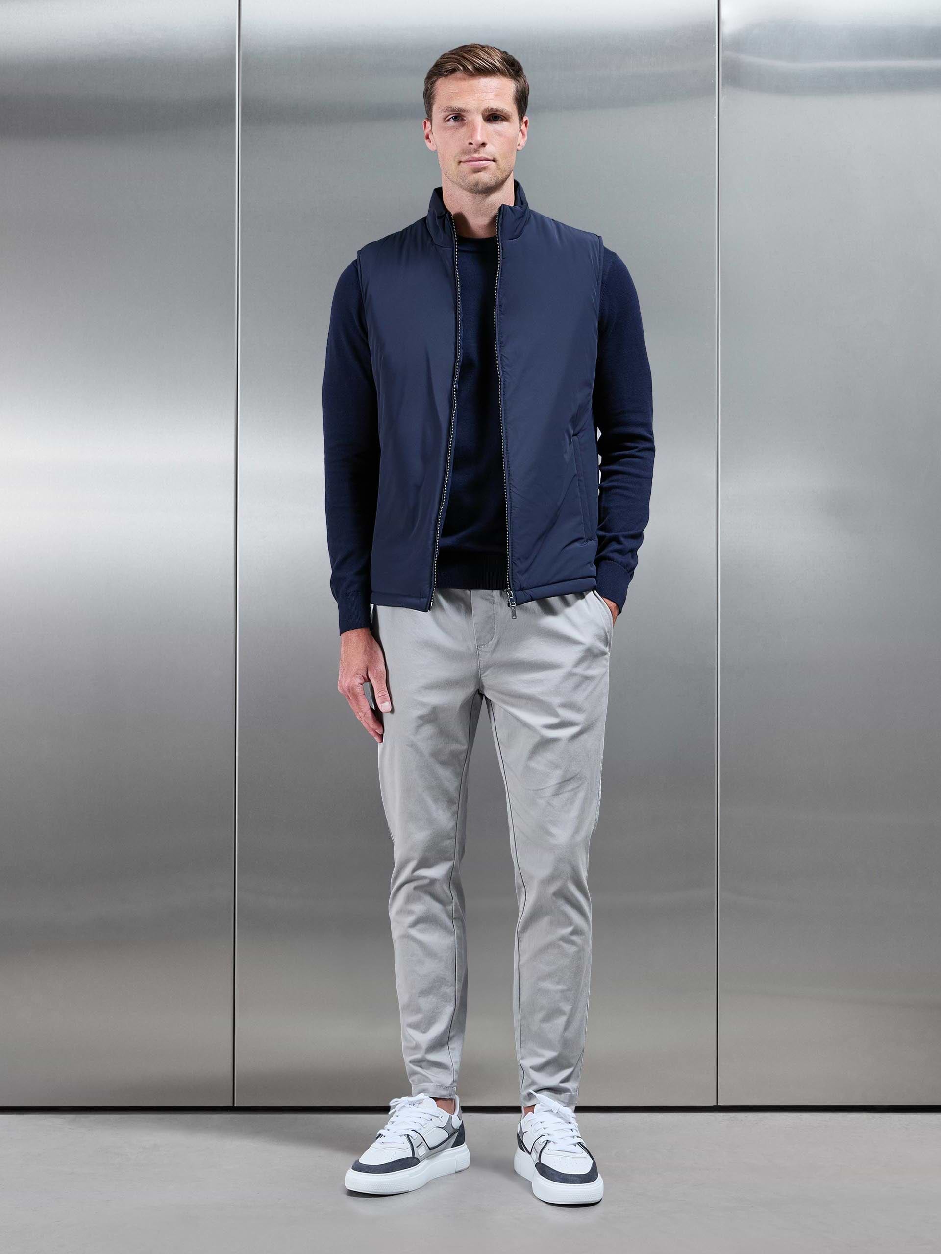 Padded Shell Gilet in Navy