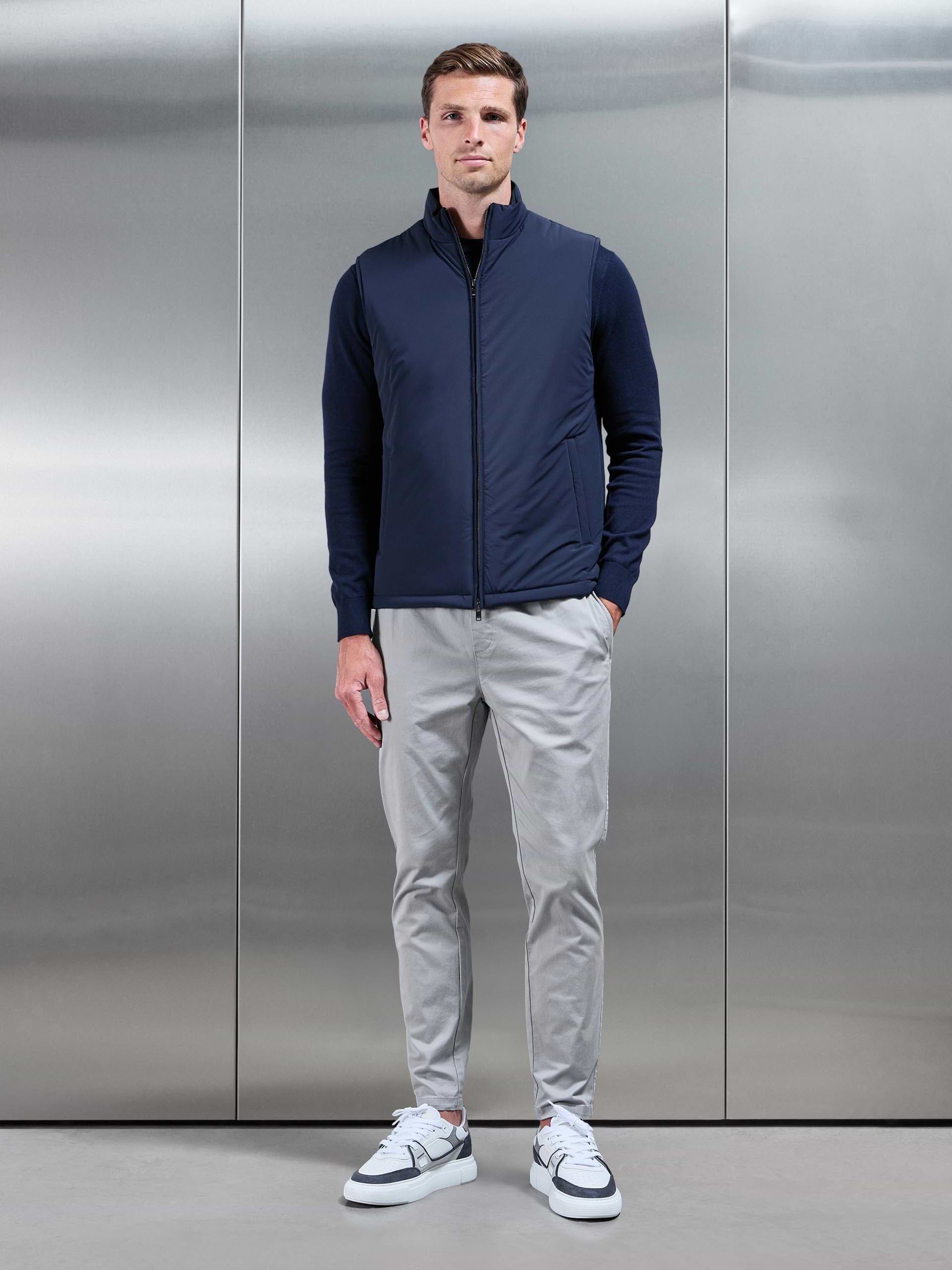Padded Shell Gilet in Navy