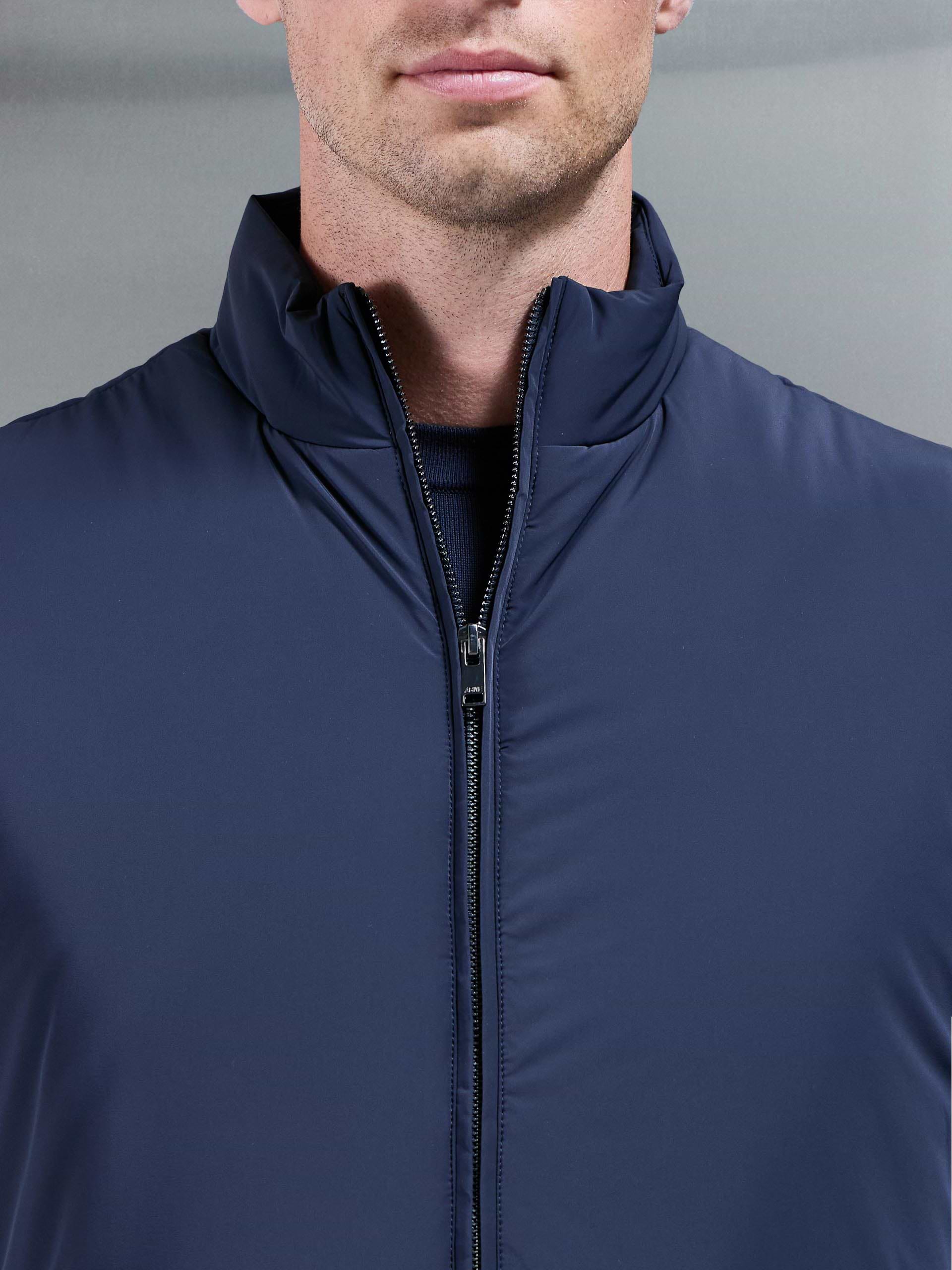 Padded Shell Gilet in Navy