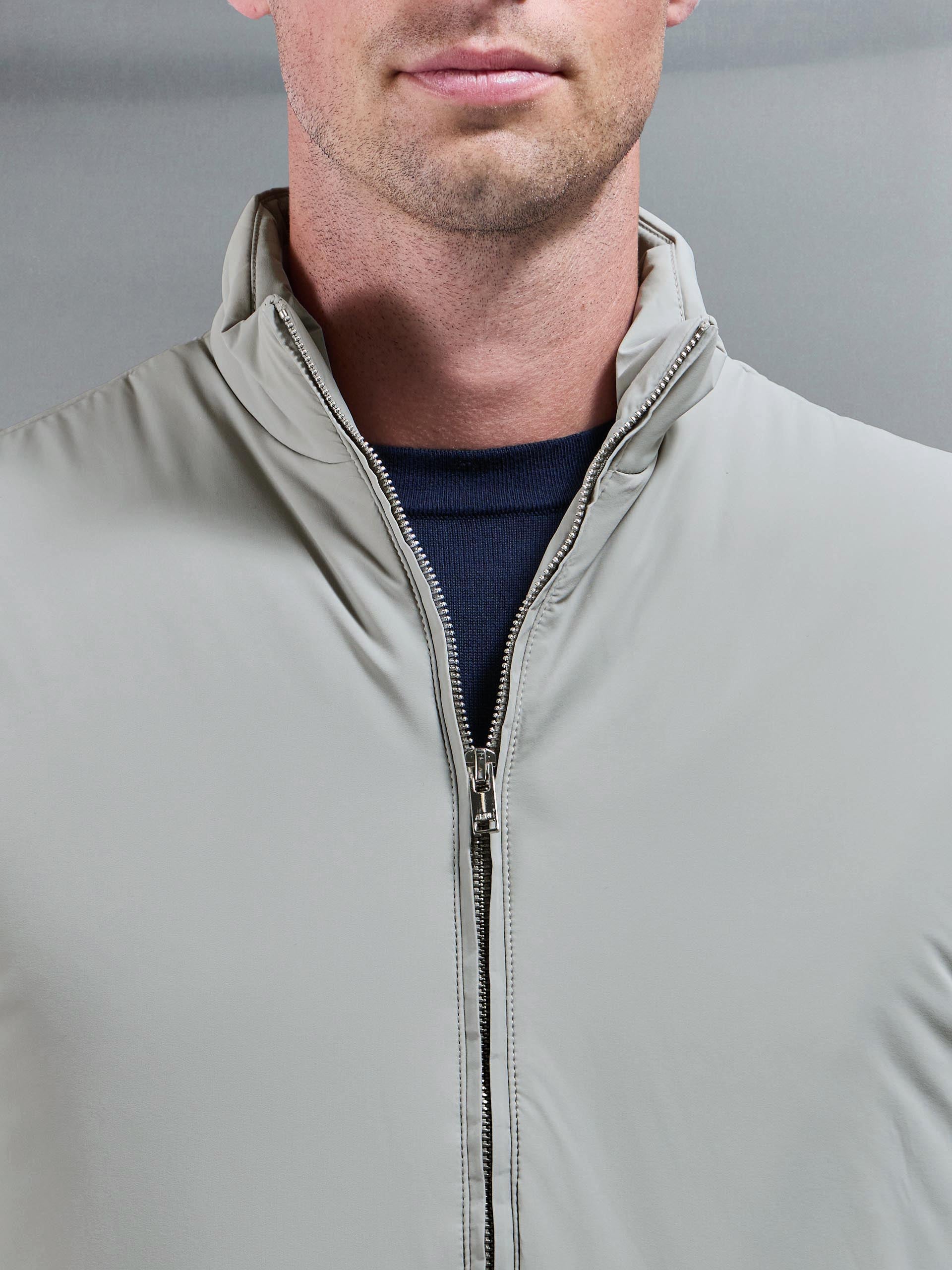 Padded Shell Gilet in Stone