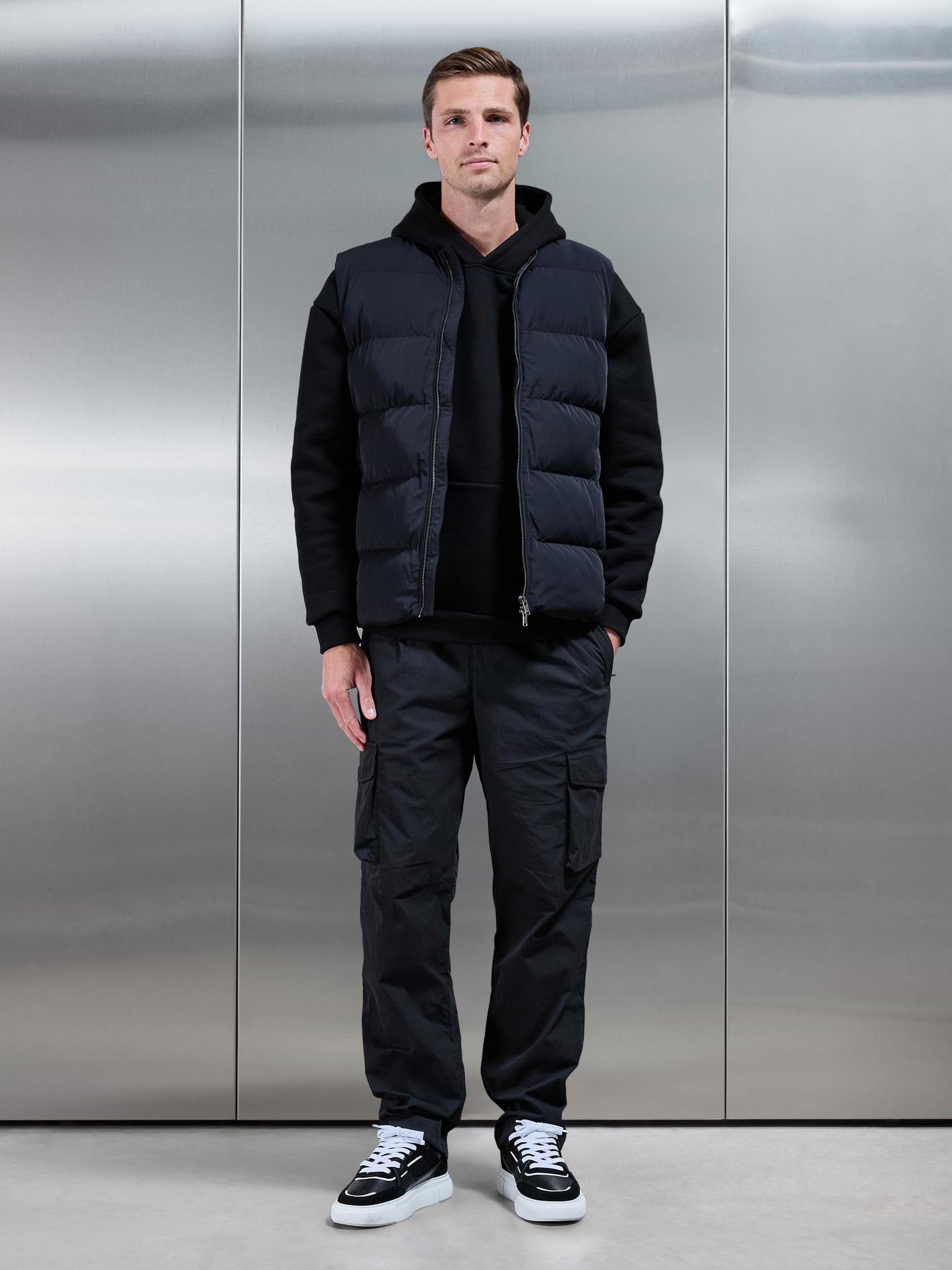 Parachute Cargo Pant in Black
