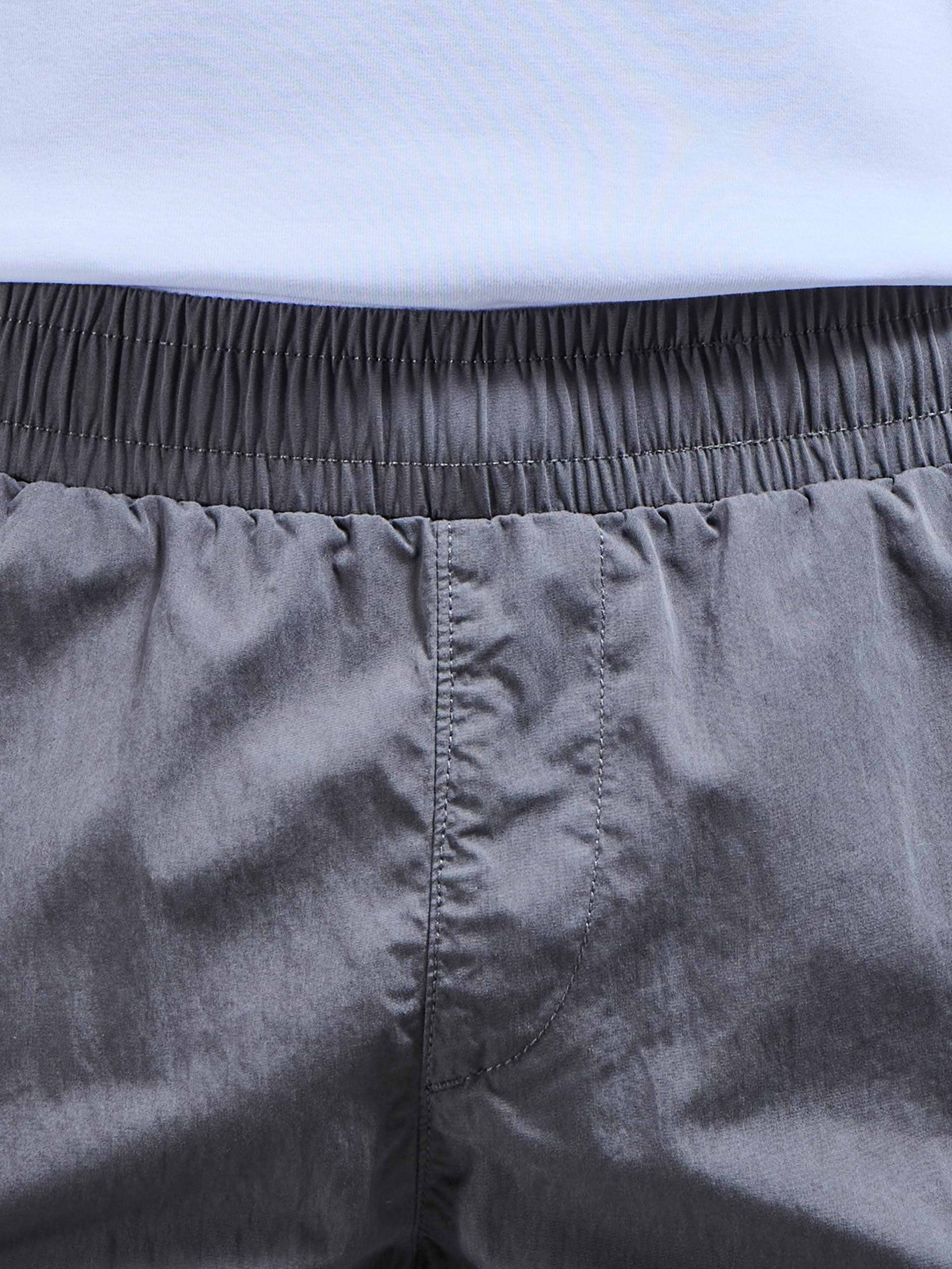 Parachute Nylon Cargo Short in Grey