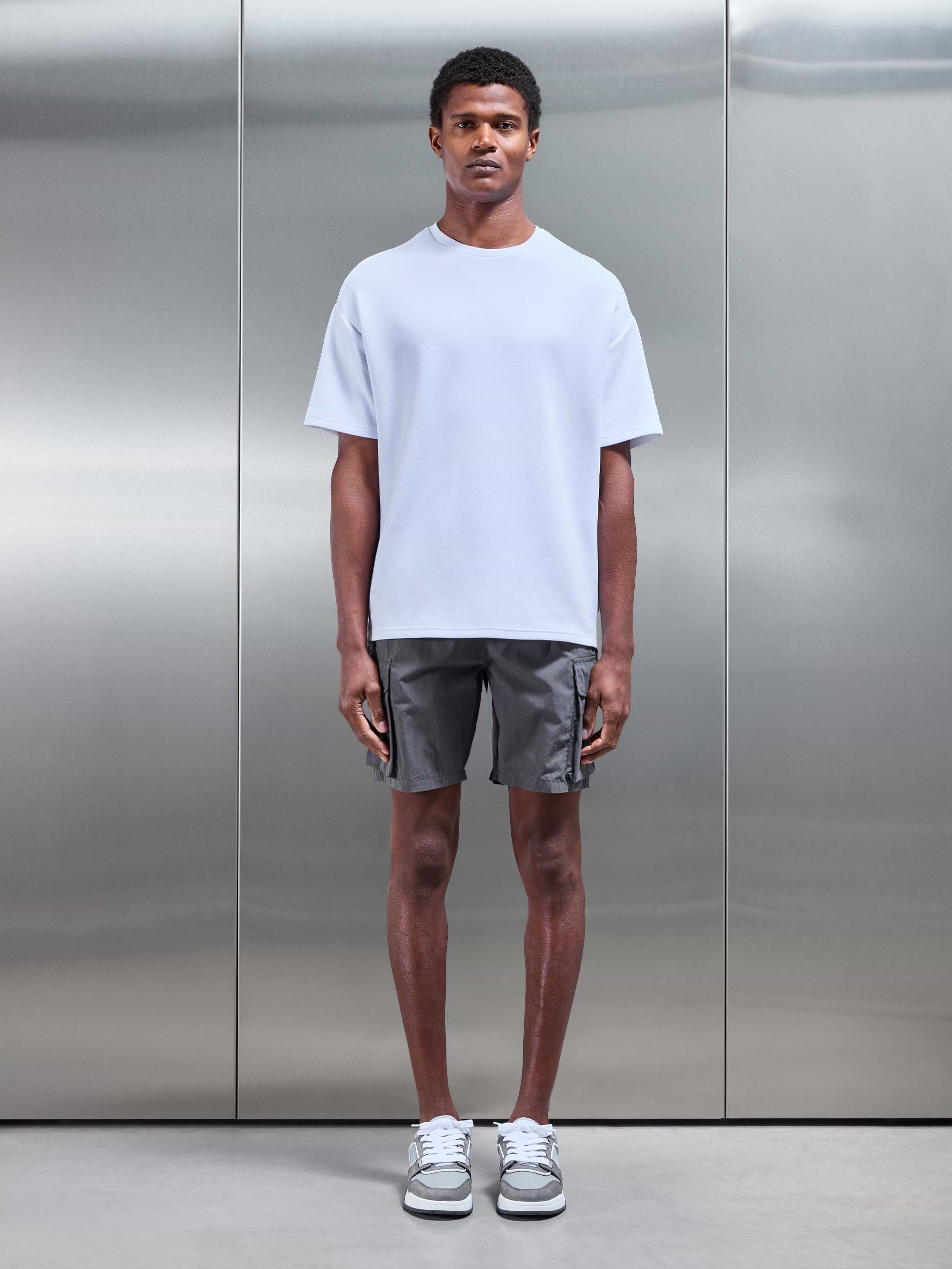 Parachute Nylon Cargo Short in Grey