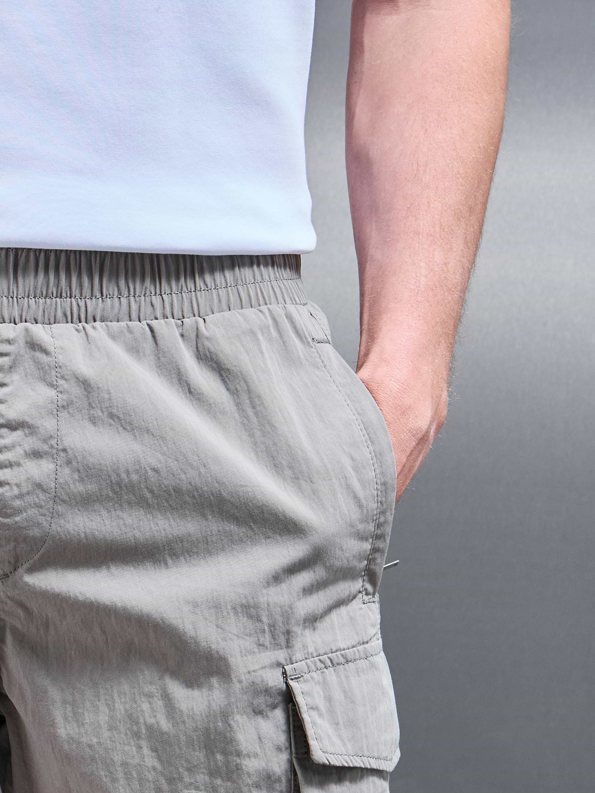 Parachute Nylon Cargo Short in Olive