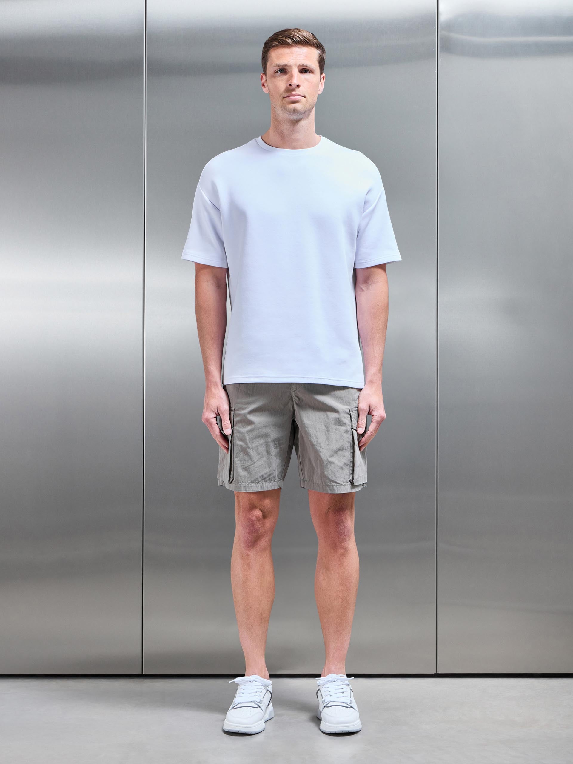 Parachute Nylon Cargo Short in Olive