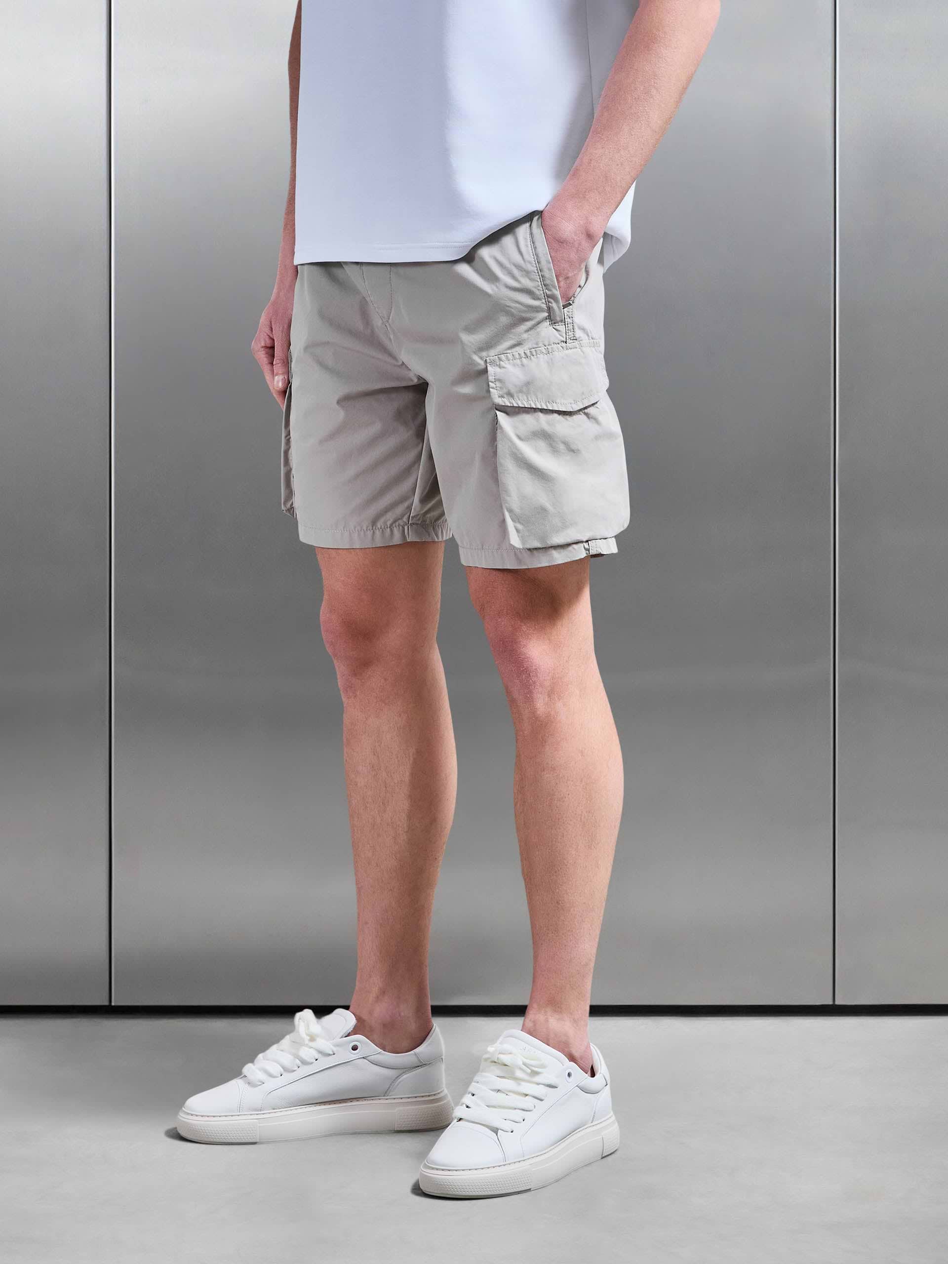 Parachute Cargo Short in Stone