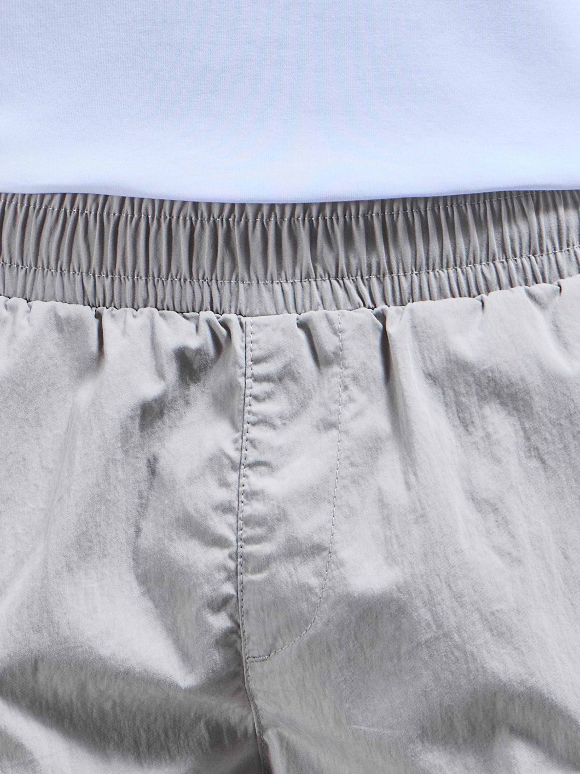 Parachute Nylon Cargo Short in Stone
