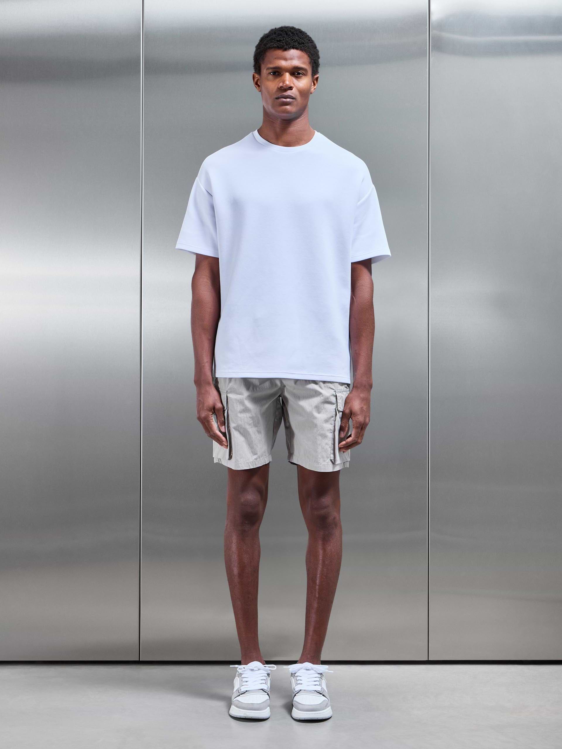Parachute Nylon Cargo Short in Stone