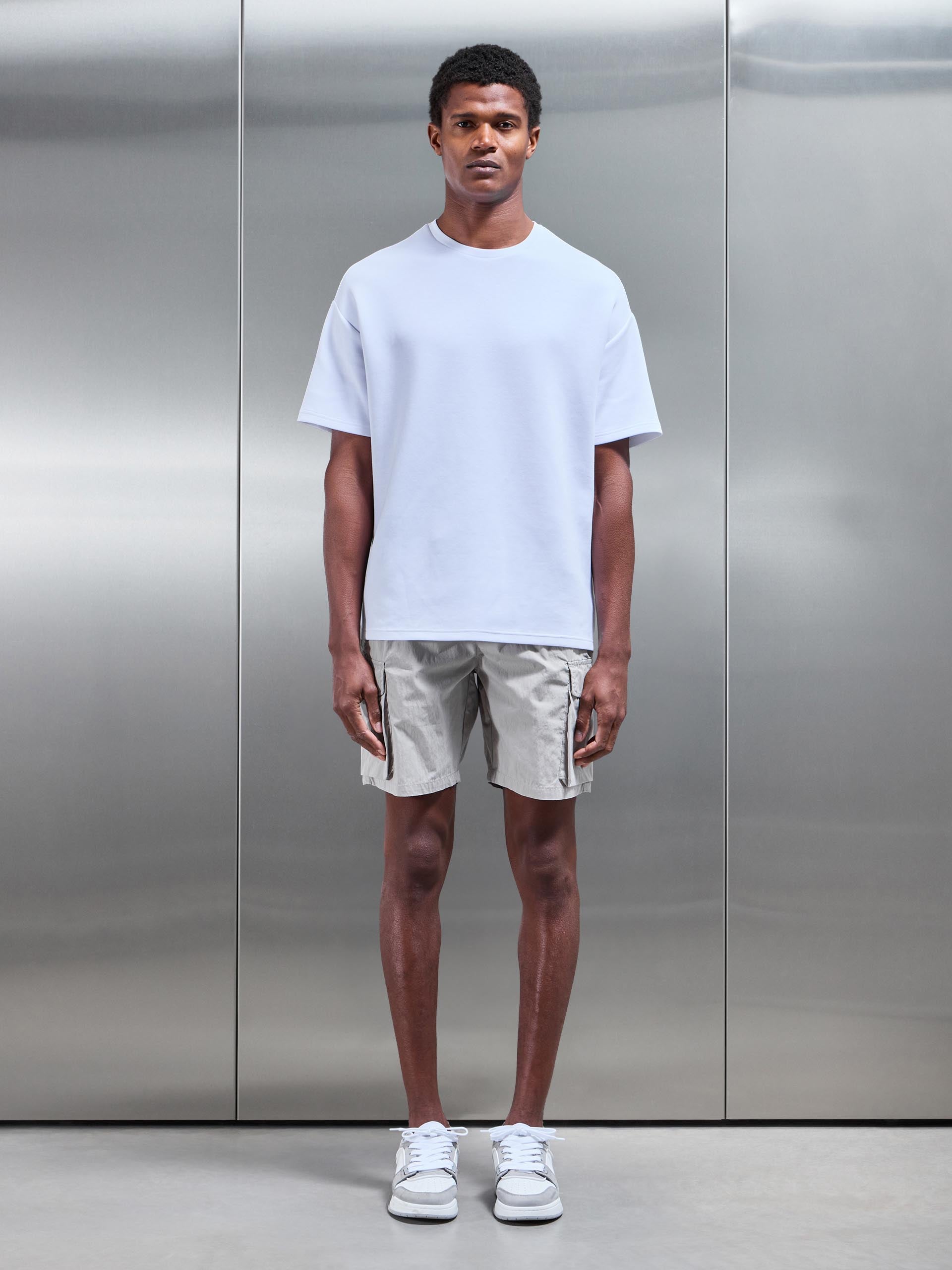 Parachute Nylon Cargo Short in Stone