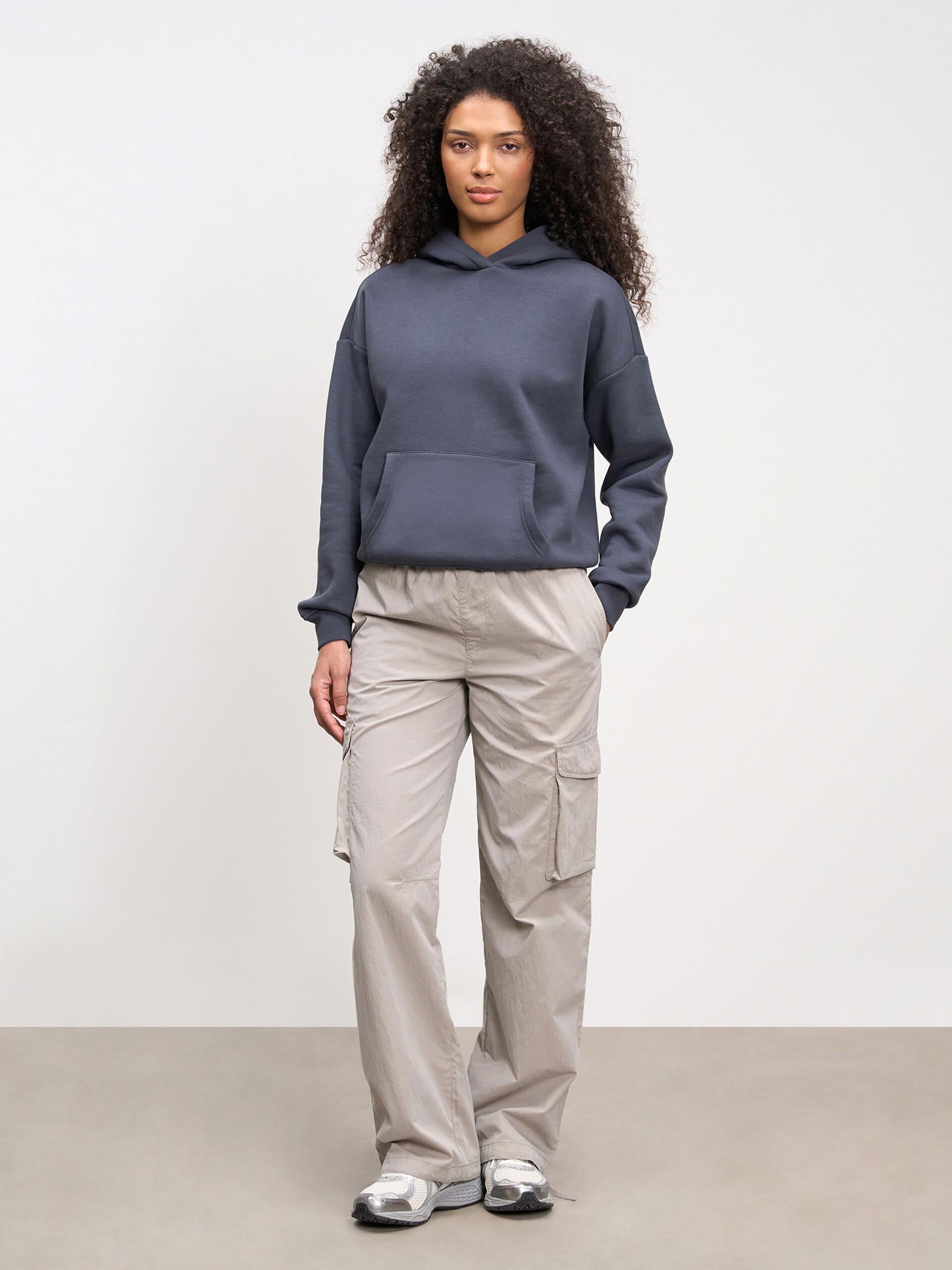 Womens Parachute Cargo Pant in Stone
